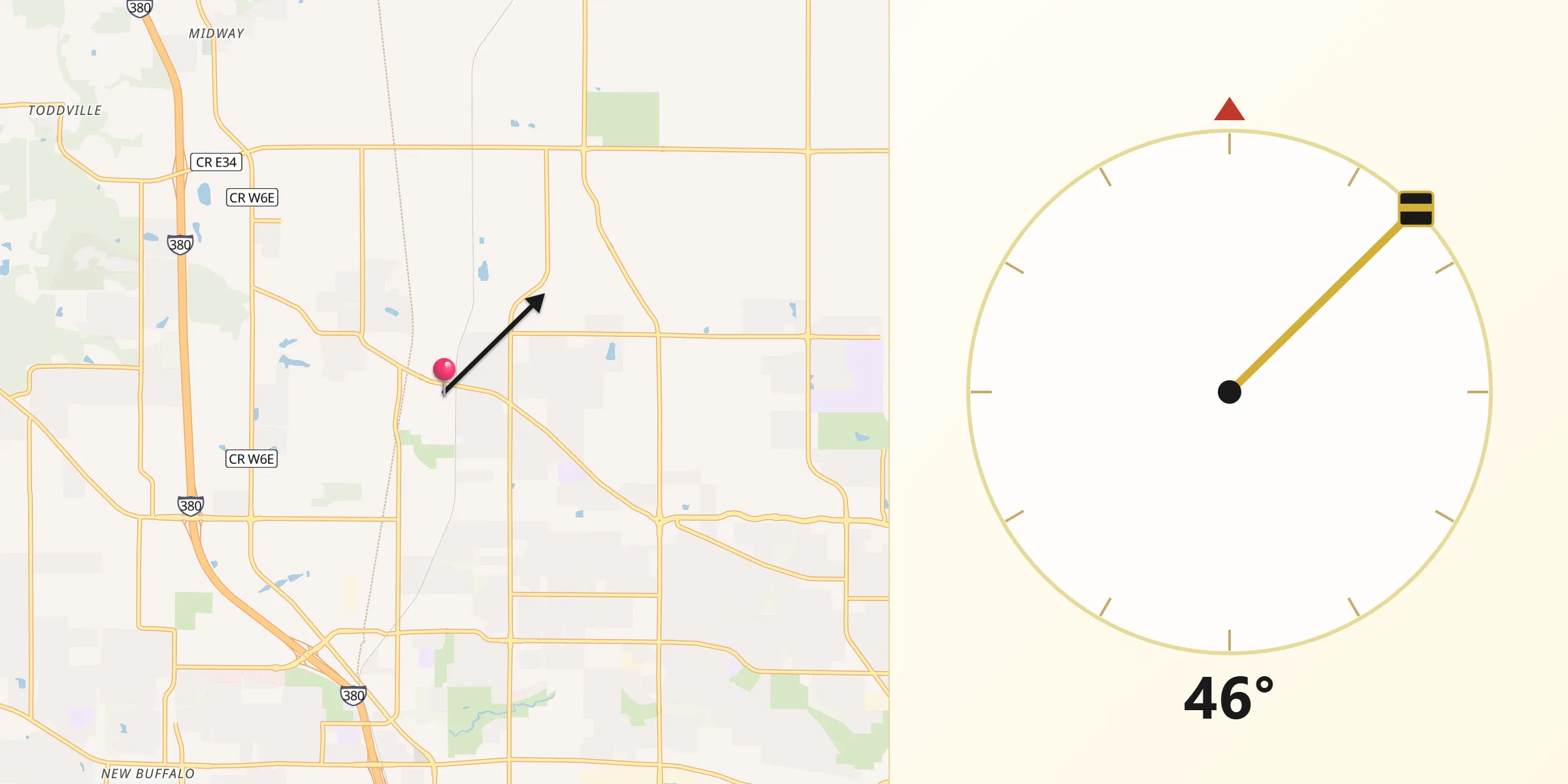 Qibla Direction from Robins