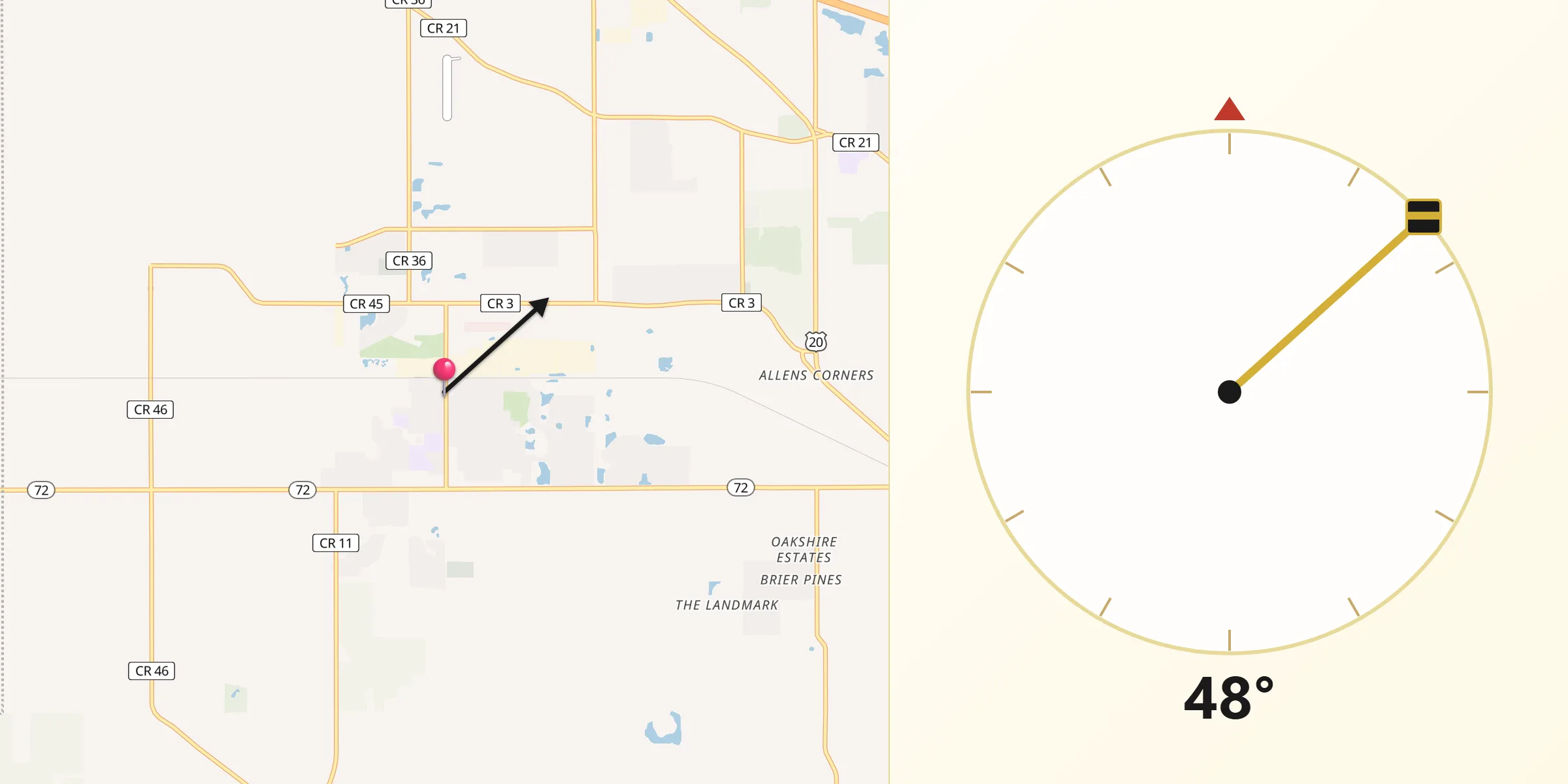 Qibla Direction from Hampshire
