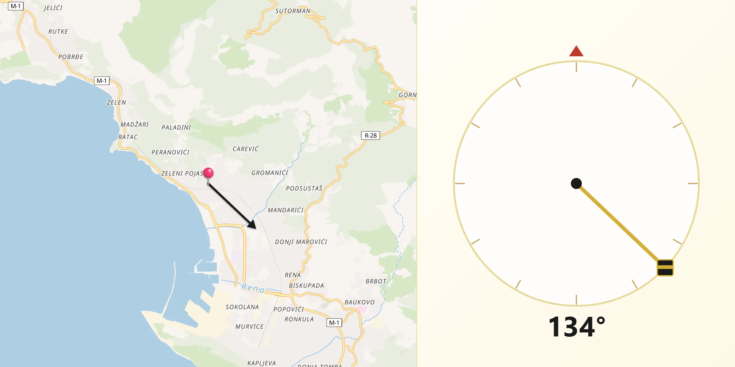 Drejtimi i Qibles nga Šušanj