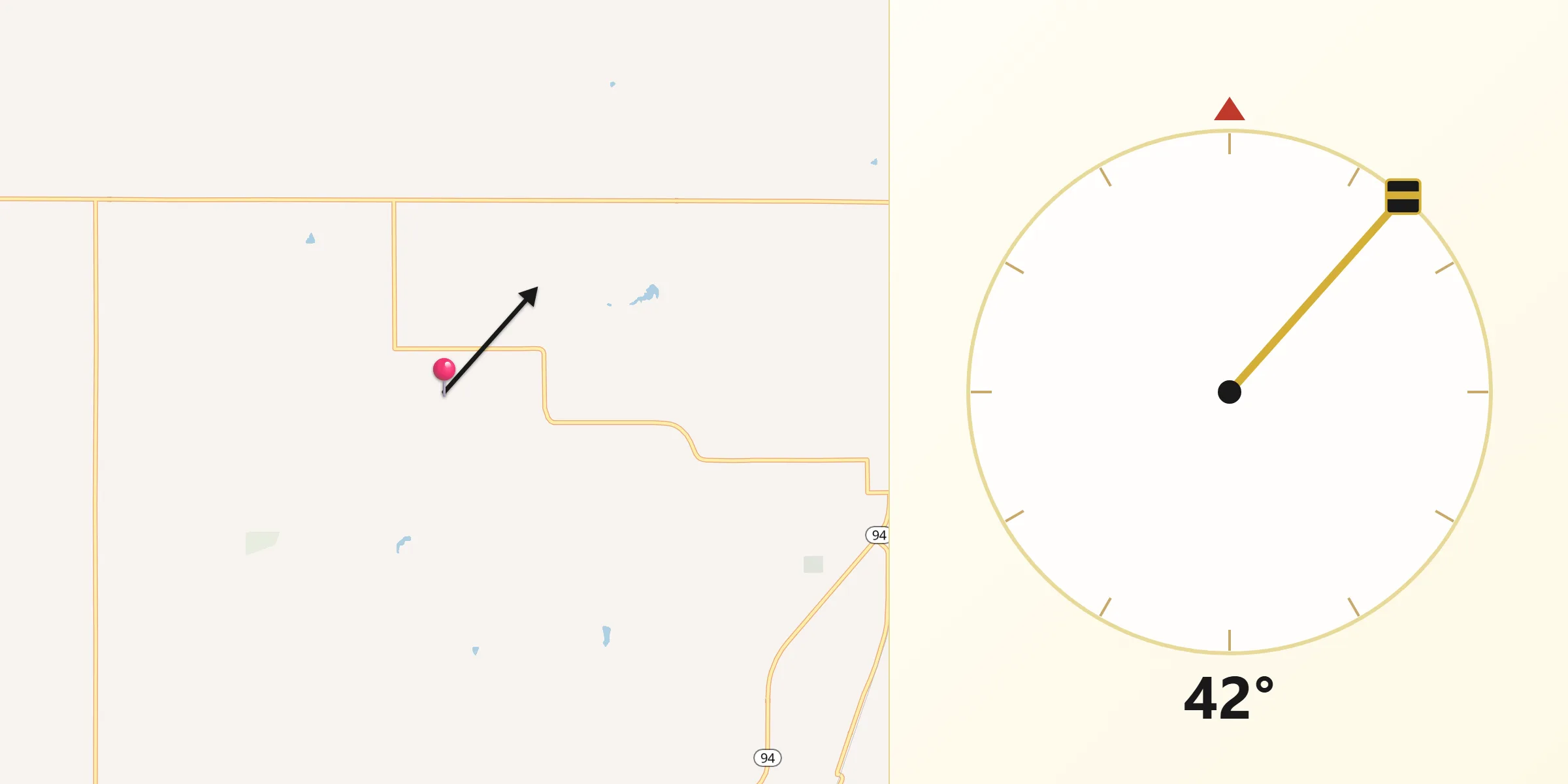 Qibla Direction from Thurston