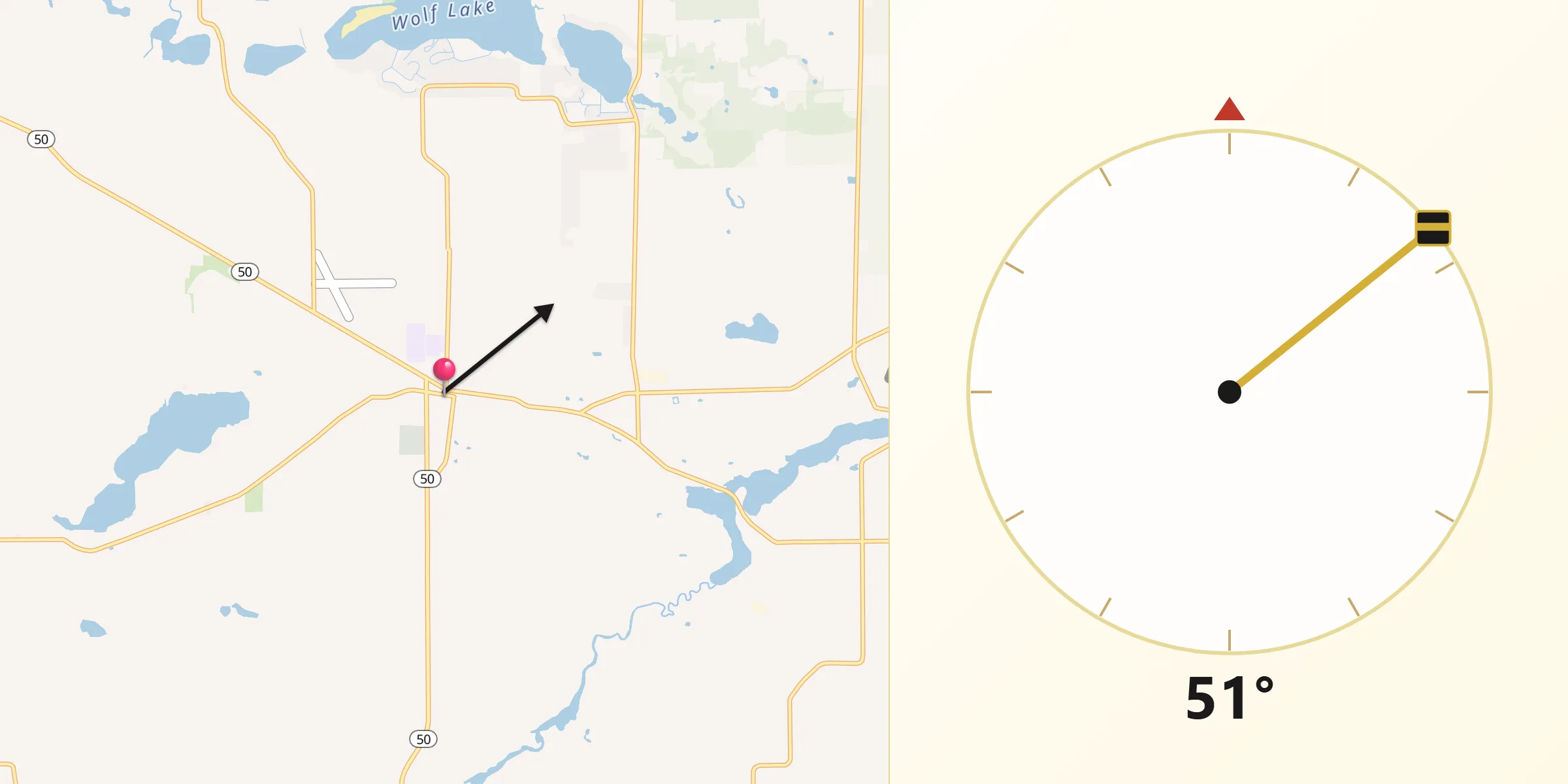 Qibla Direction from Napoleon