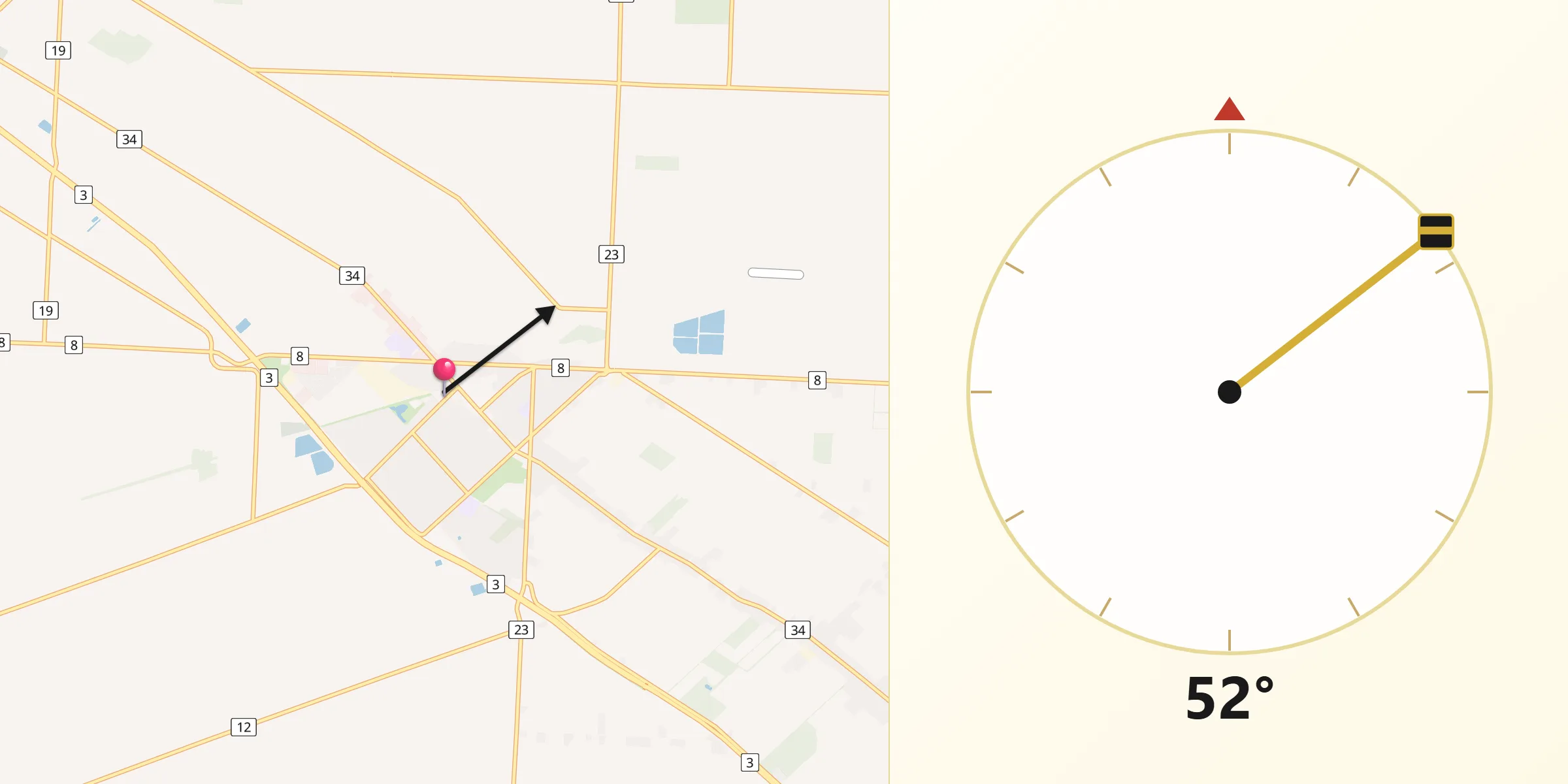 Qibla Direction from Essex