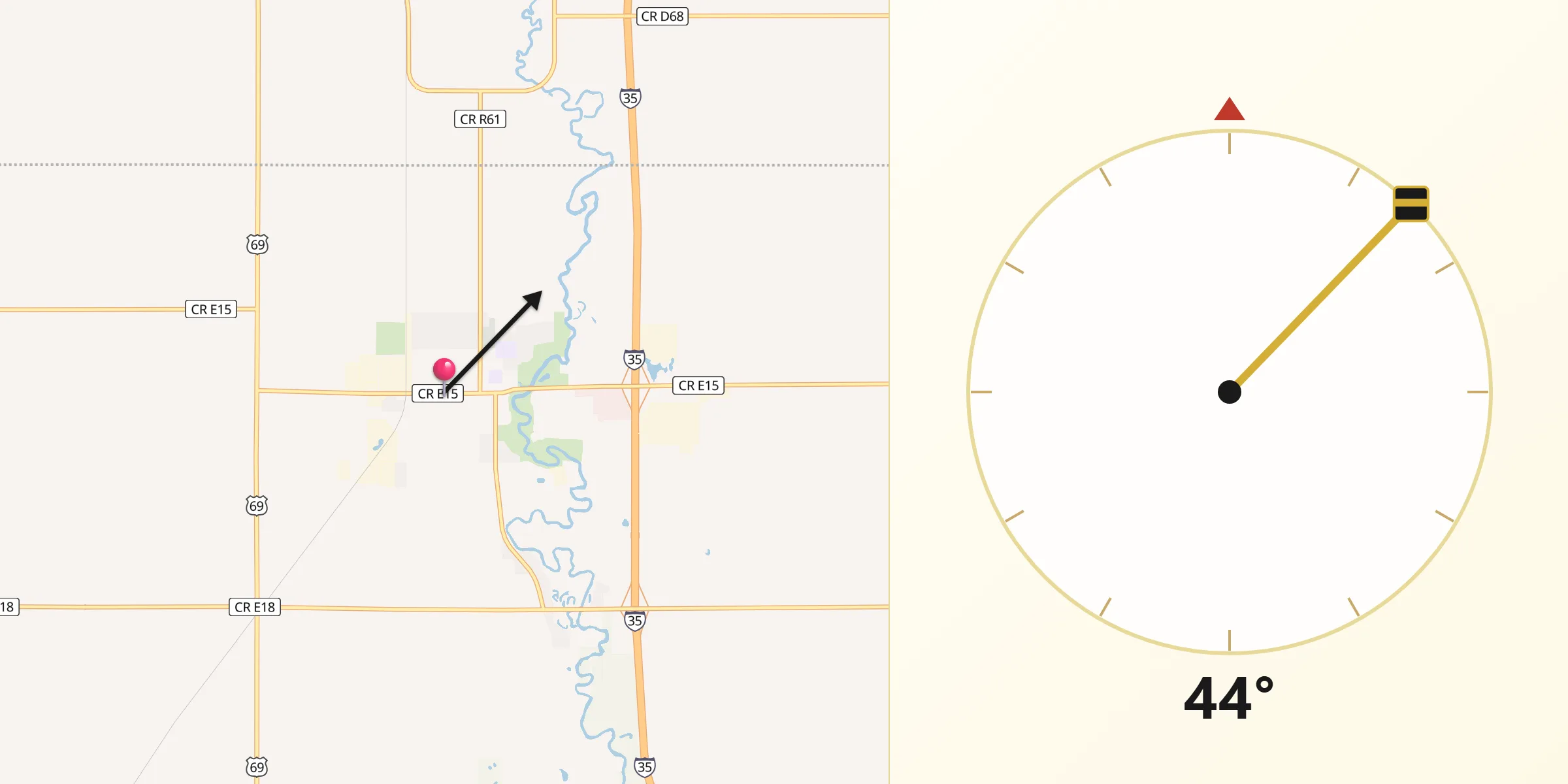 Qibla Direction from Story City