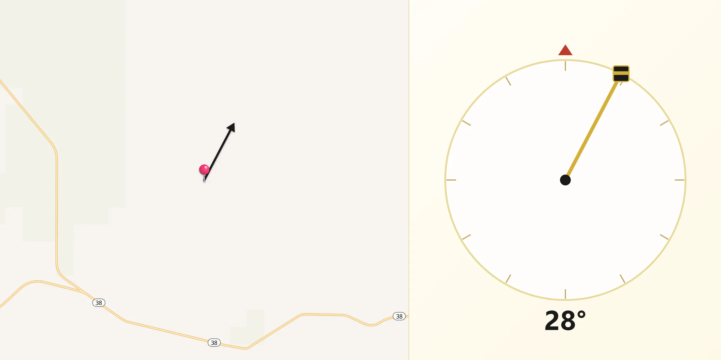 Qibla Direction from Oneida County