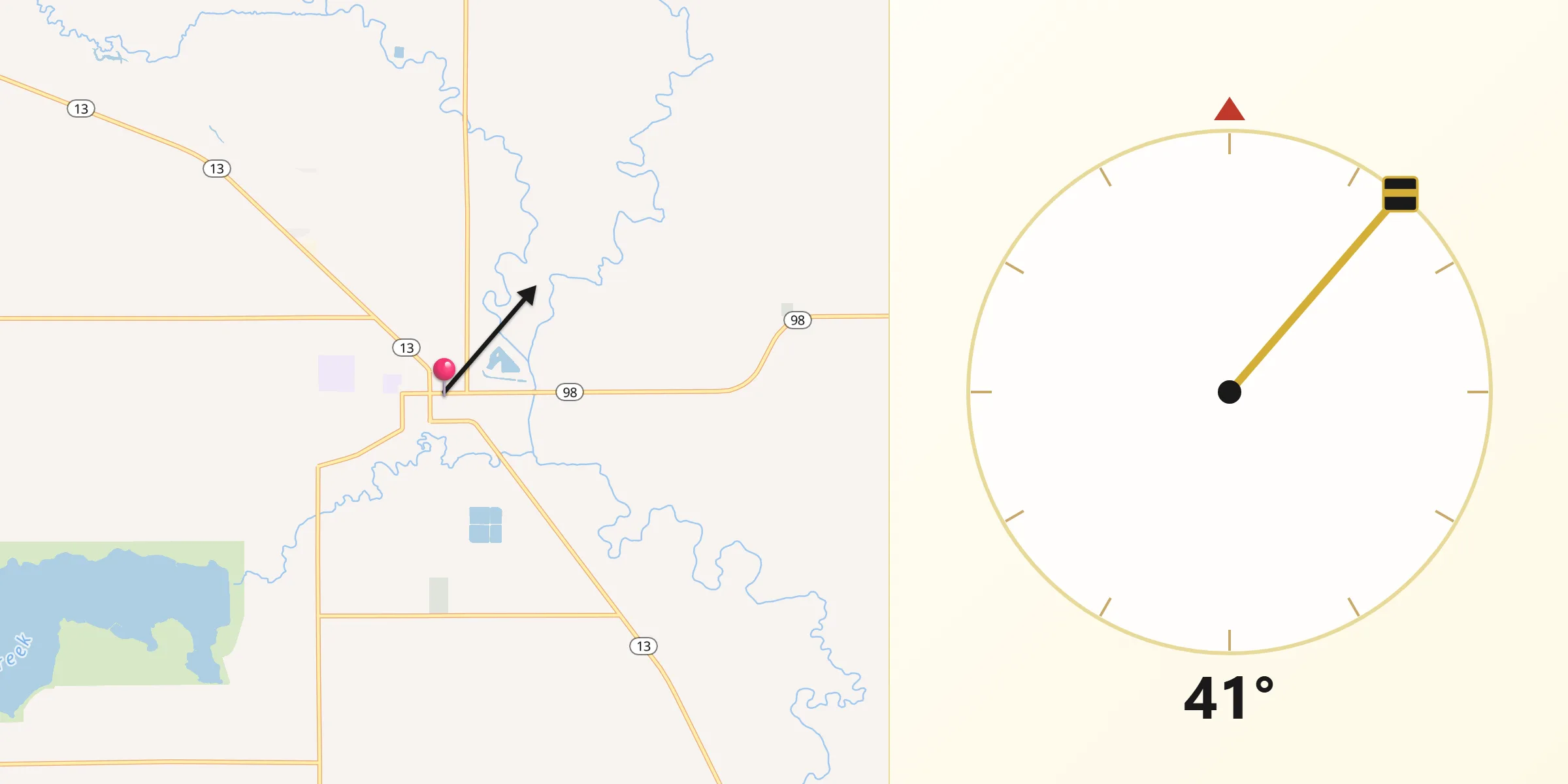 Qibla Direction from Pierce