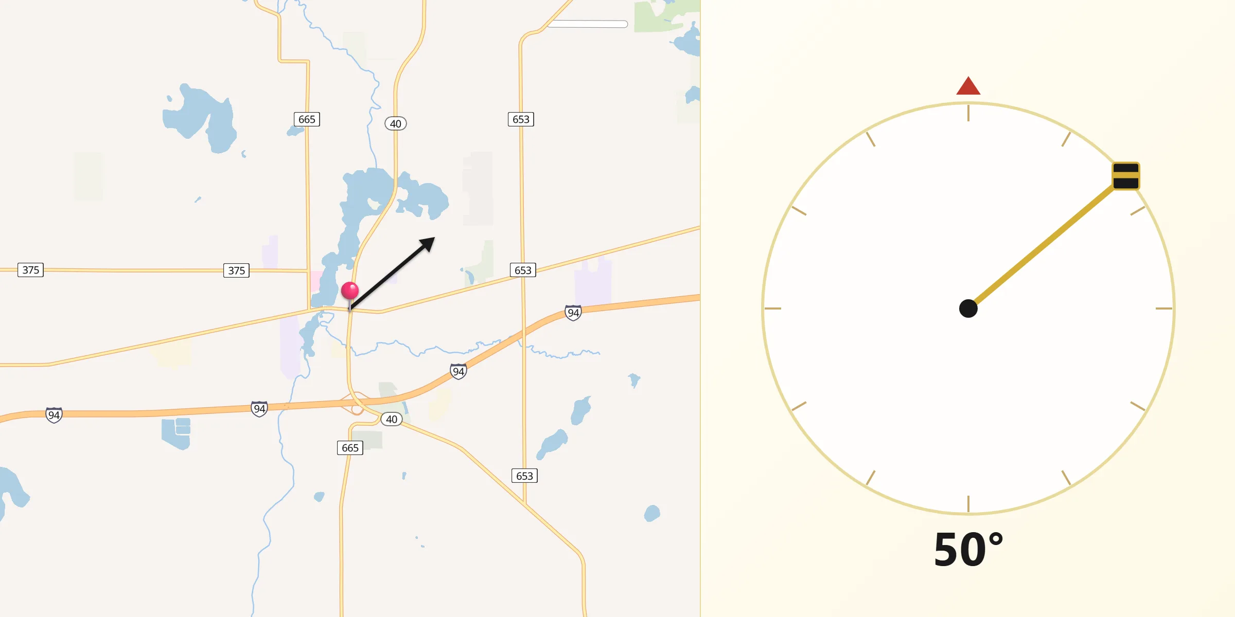 Qibla Direction from Paw Paw