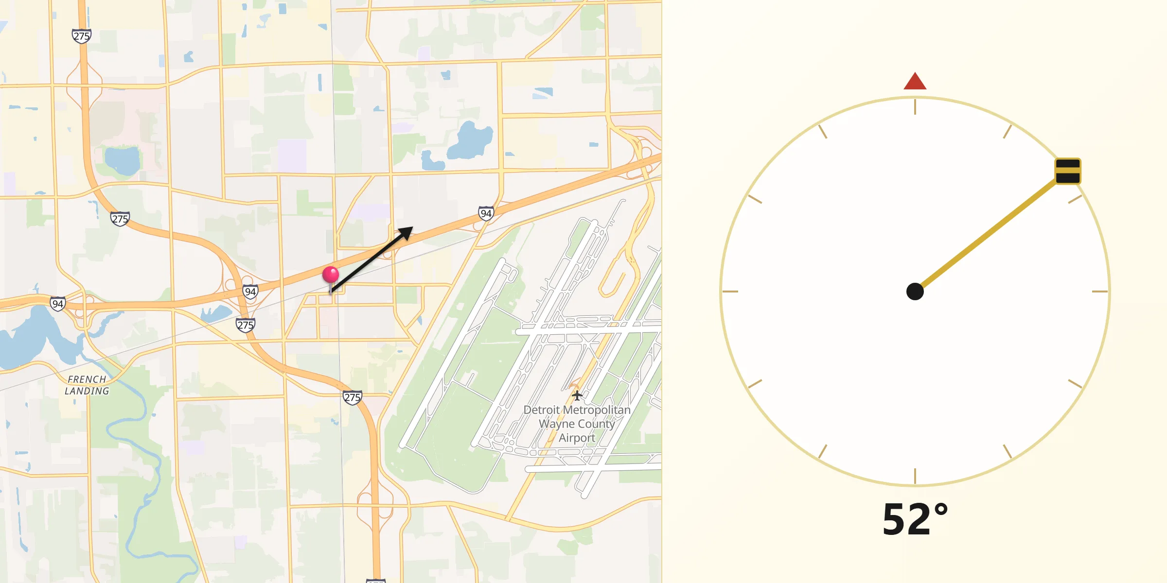 Qibla Direction from Romulus