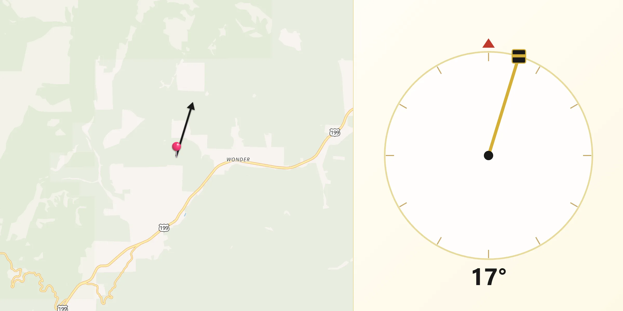 Qibla Direction from Josephine