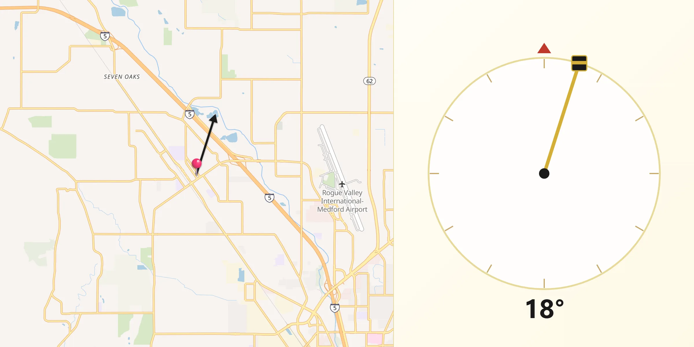 Qibla Direction from Central Point