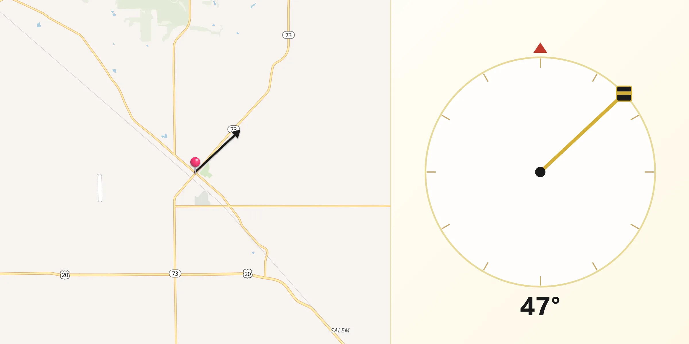 Qibla Direction from Lena