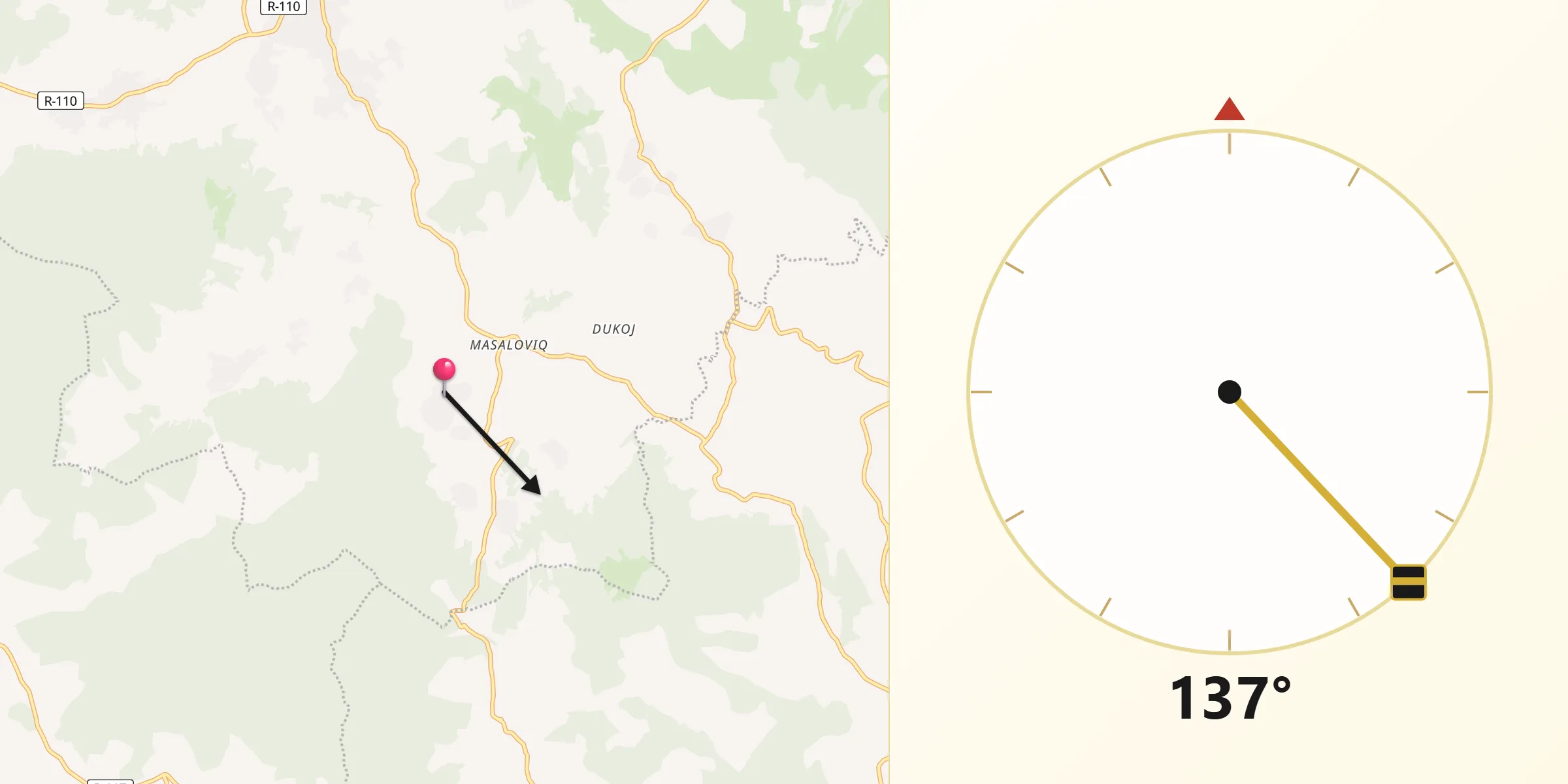Drejtimi i Qibles nga Pagaruša