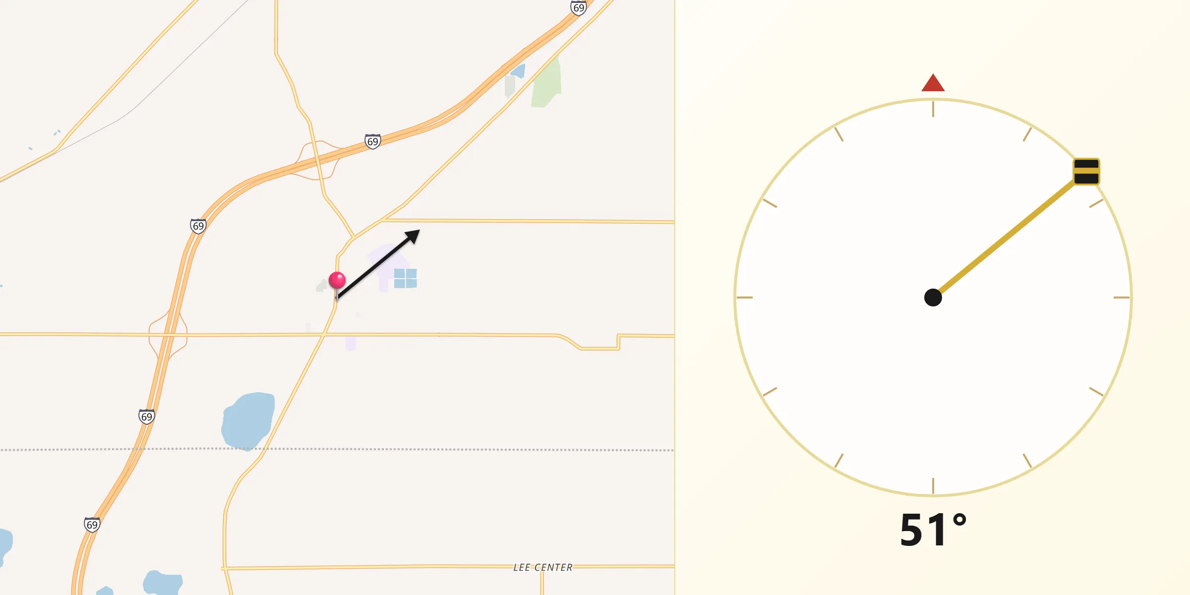 Qibla Direction from Olivet
