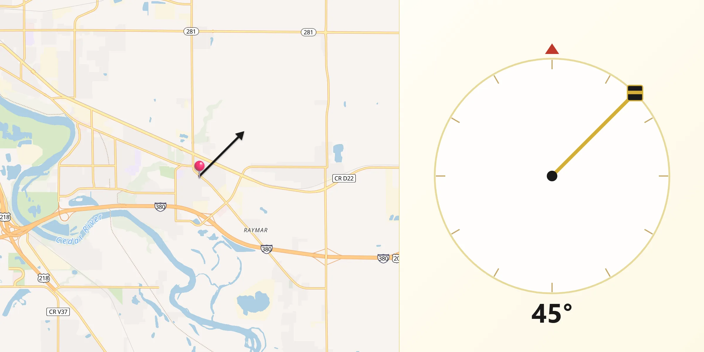 Qibla Direction from Elk Run Heights