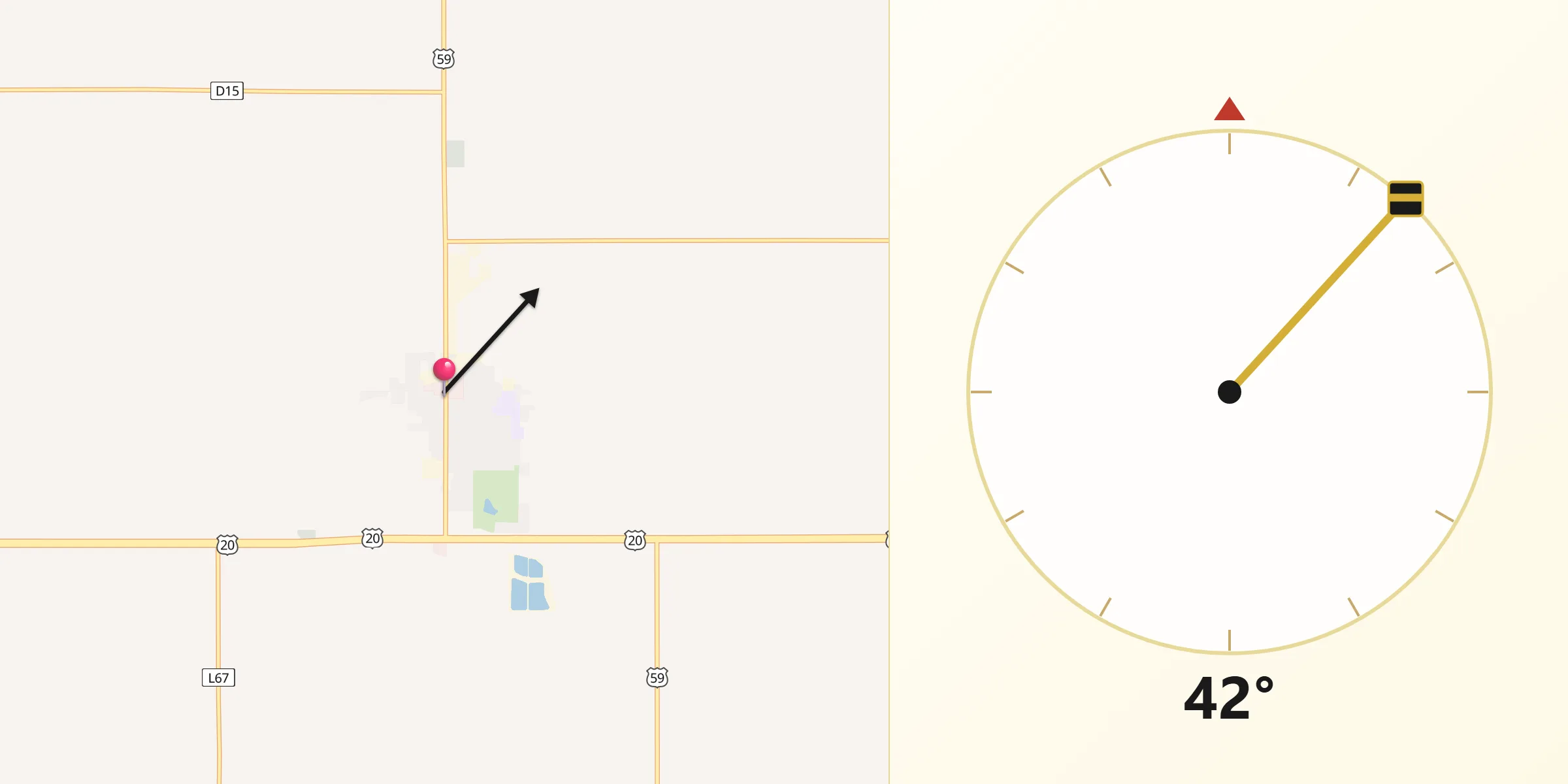 Qibla Direction from Holstein