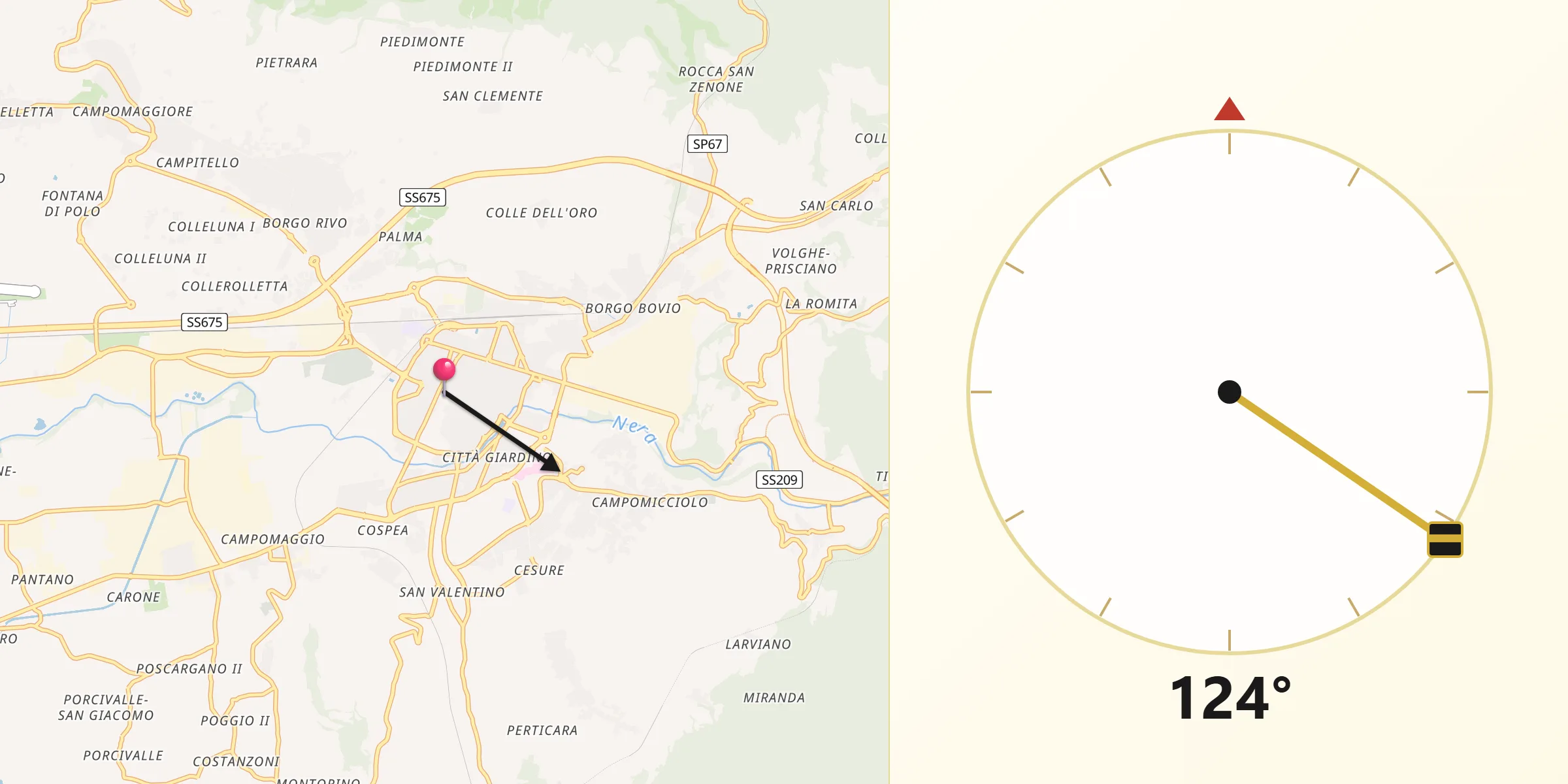 Drejtimi i Qibles nga Terni