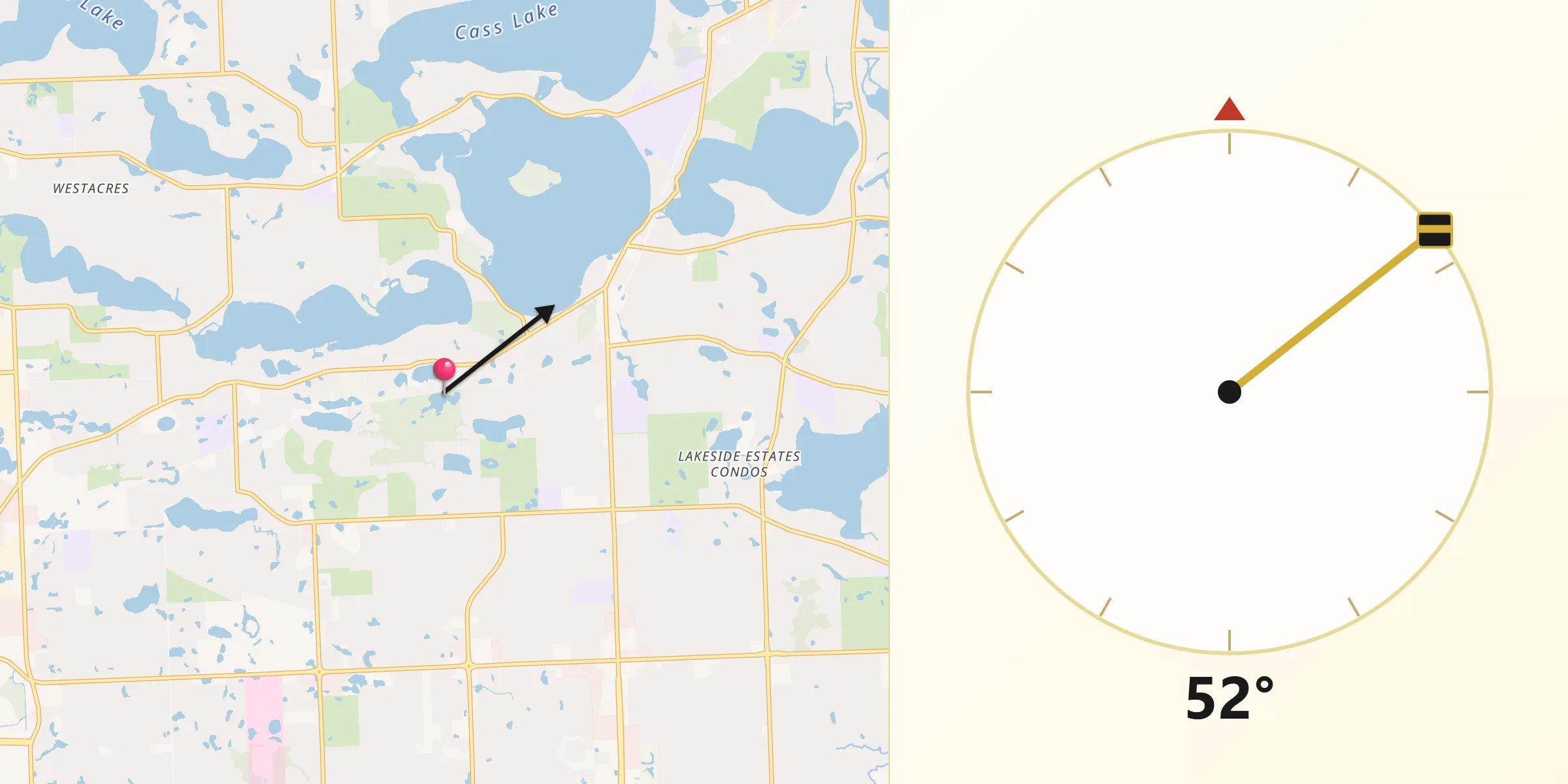 Qibla Direction from West Bloomfield
