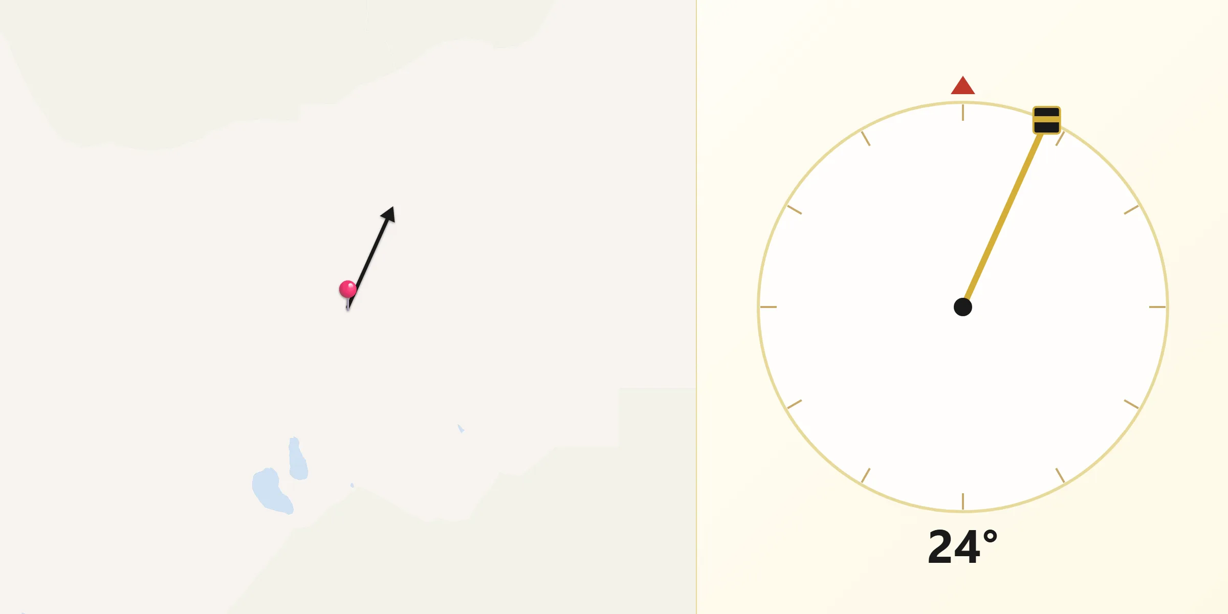 Qibla Direction from Owyhee