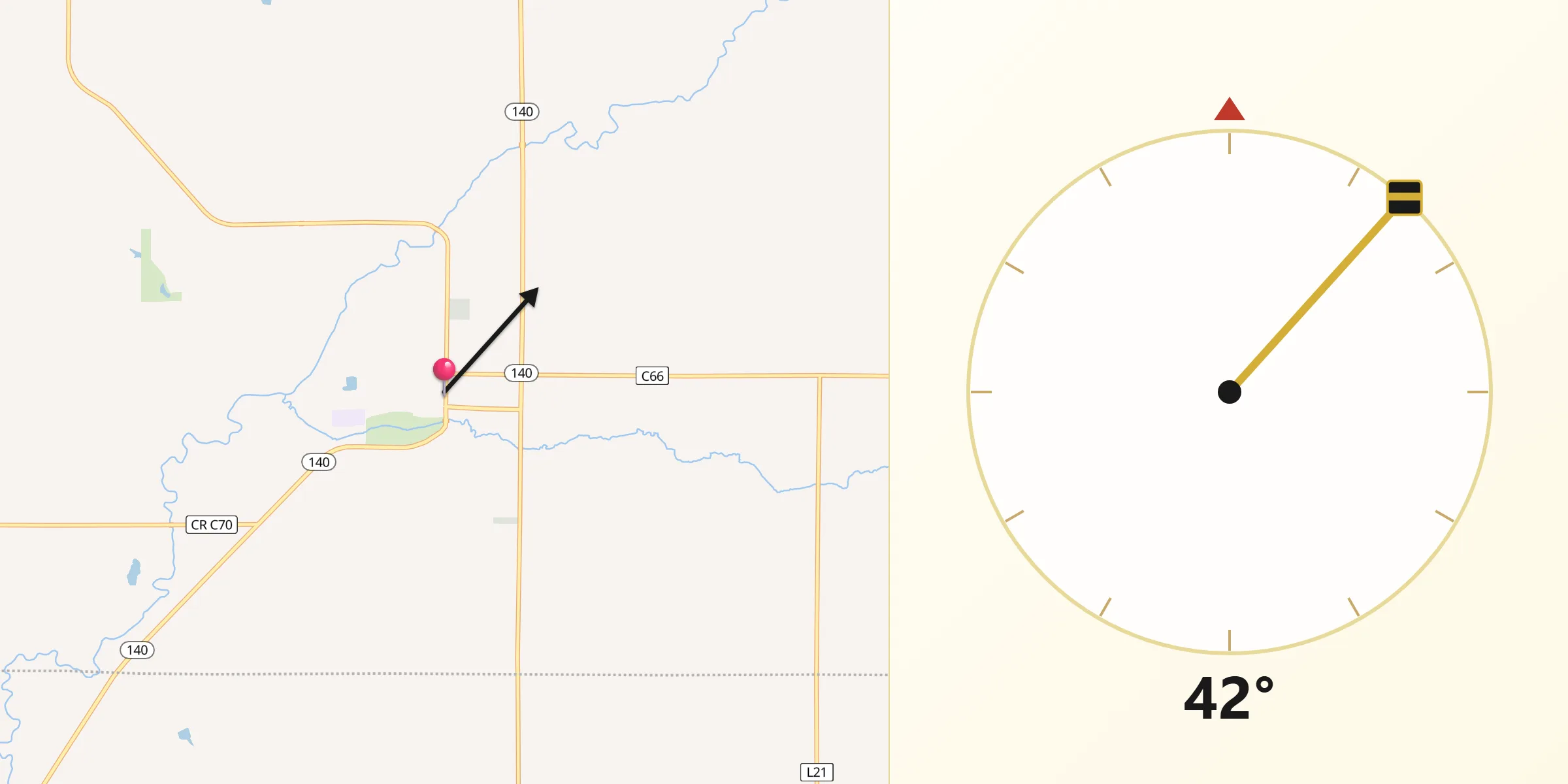 Qibla Direction from Kingsley