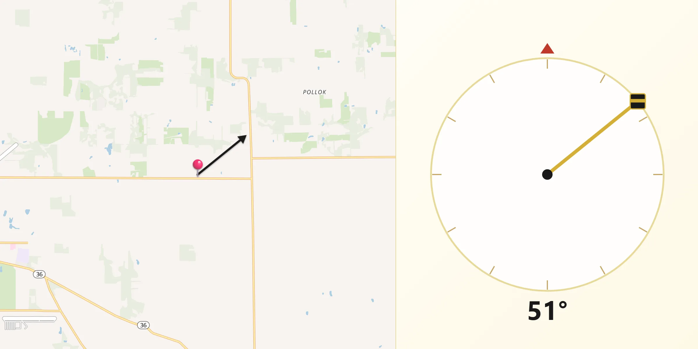 Qibla Direction from Ingham