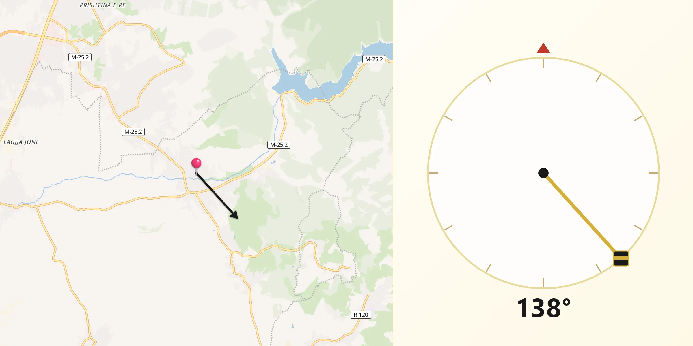 Drejtimi i Qibles nga Gračanica