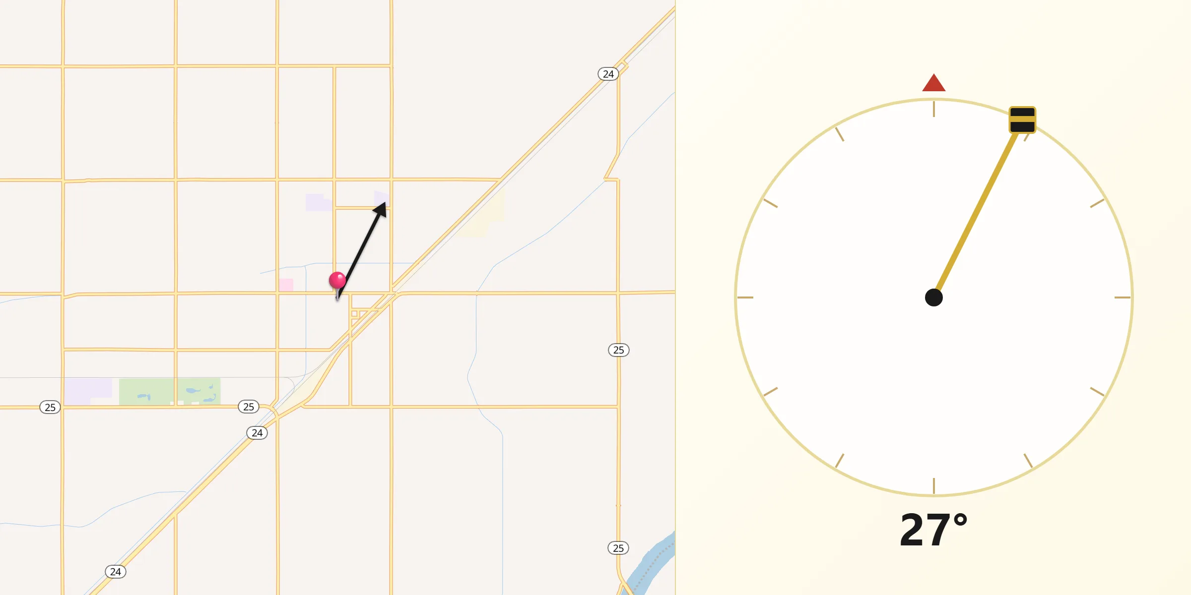 Qibla Direction from Rupert