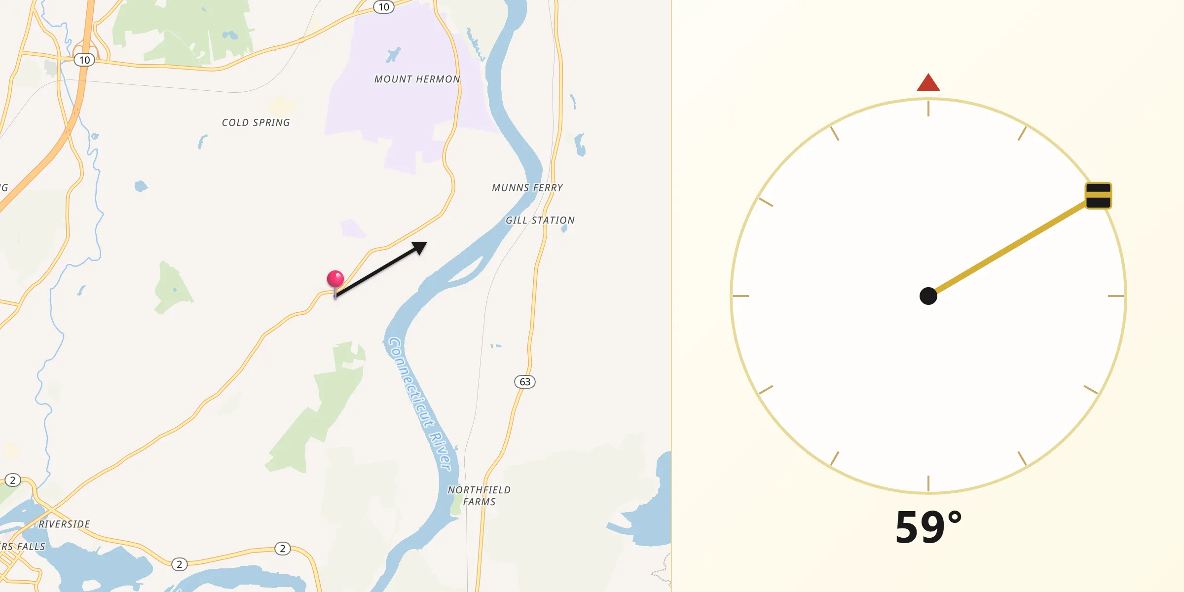 Qibla Direction from Gill