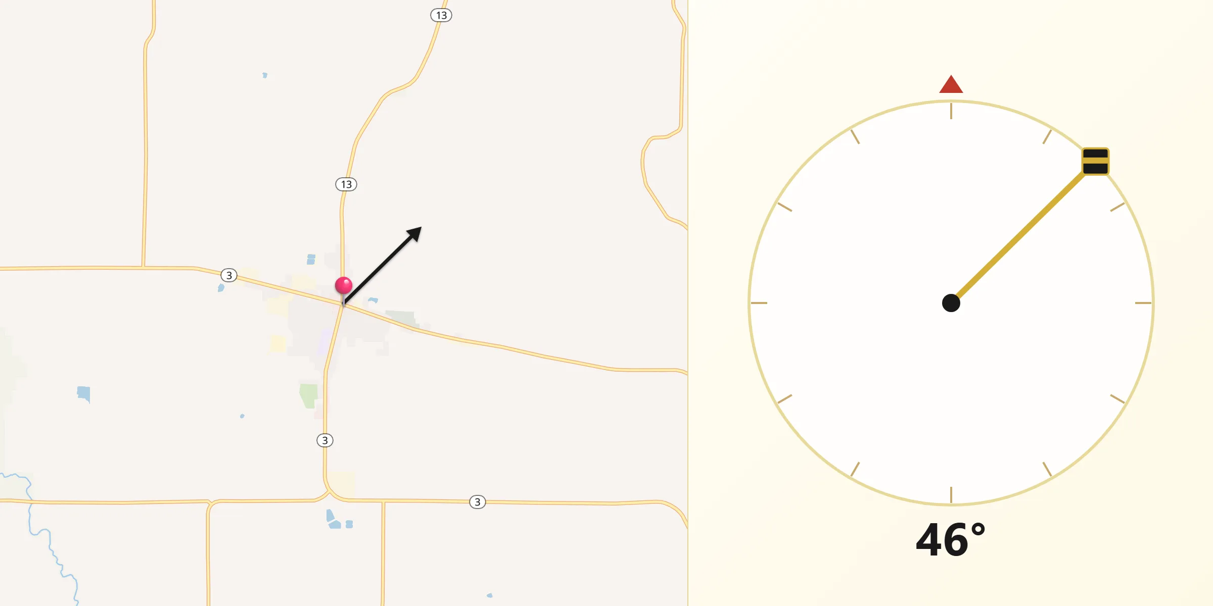 Qibla Direction from Strawberry Point
