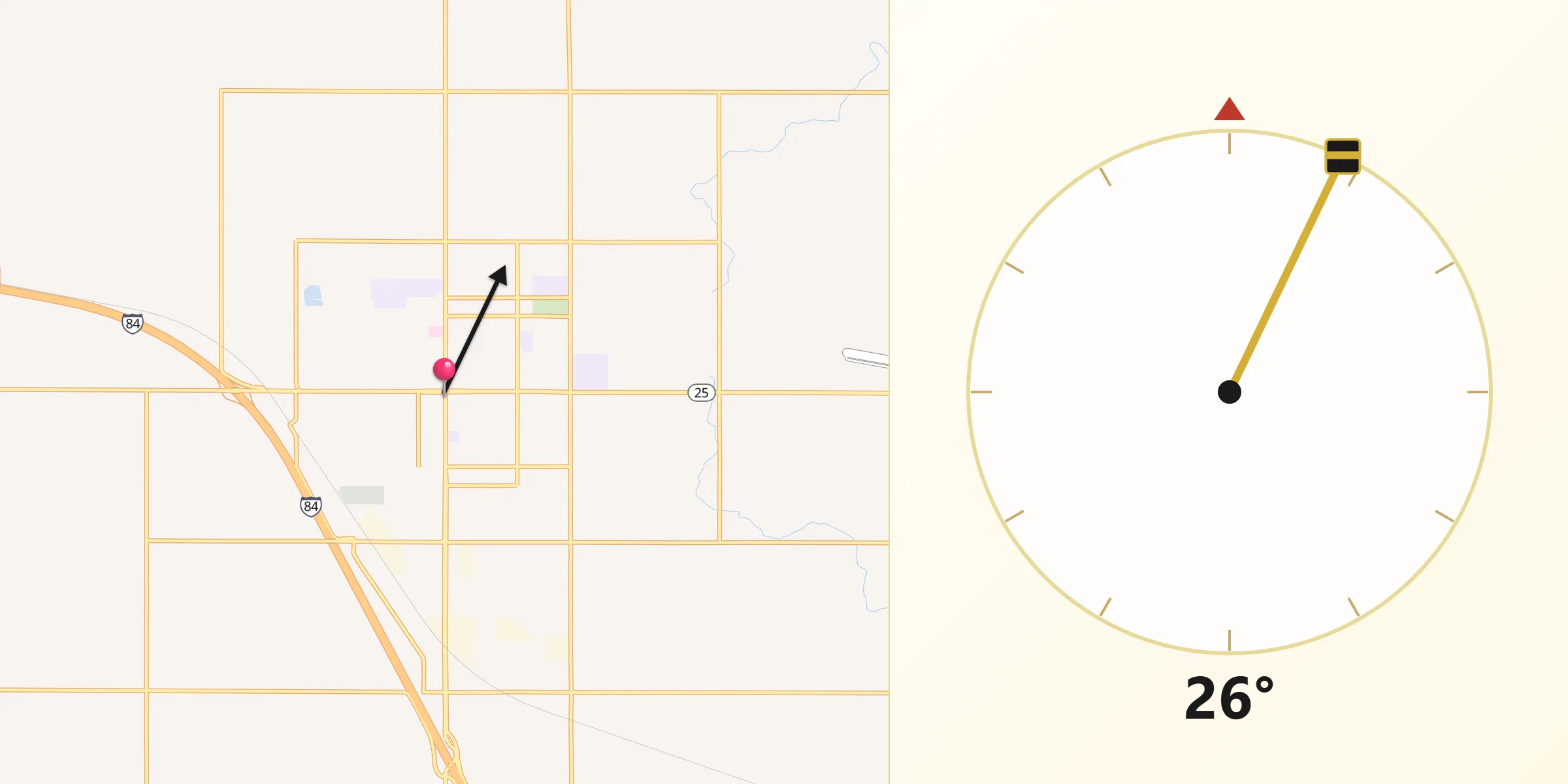 Qibla Direction from Jerome