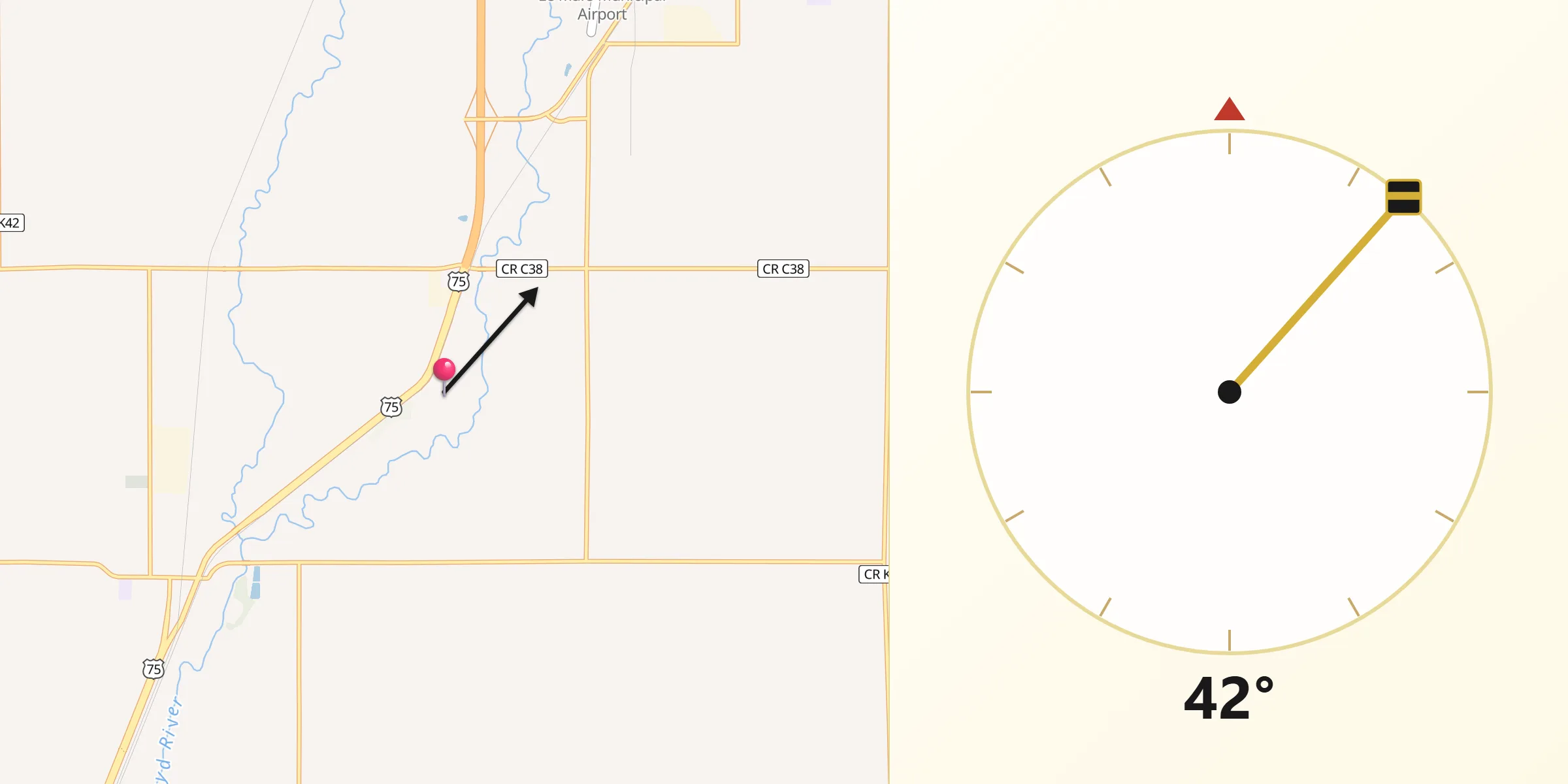 Qibla Direction from Plymouth County