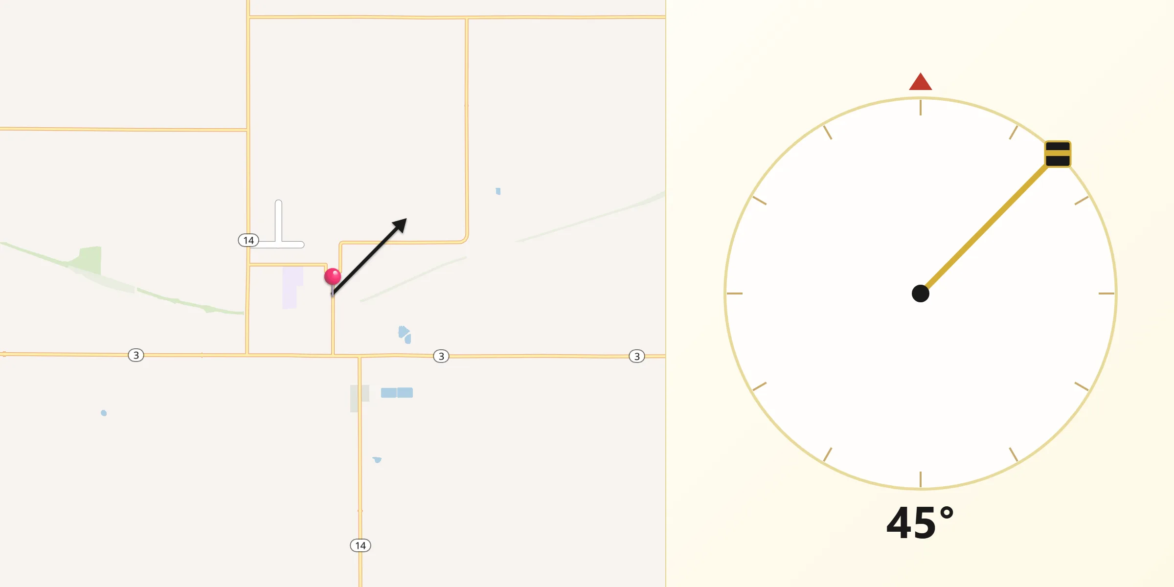 Qibla Direction from Allison