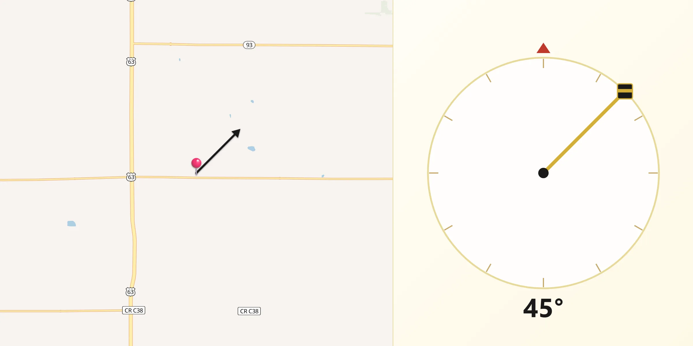 Qibla Direction from Bremer