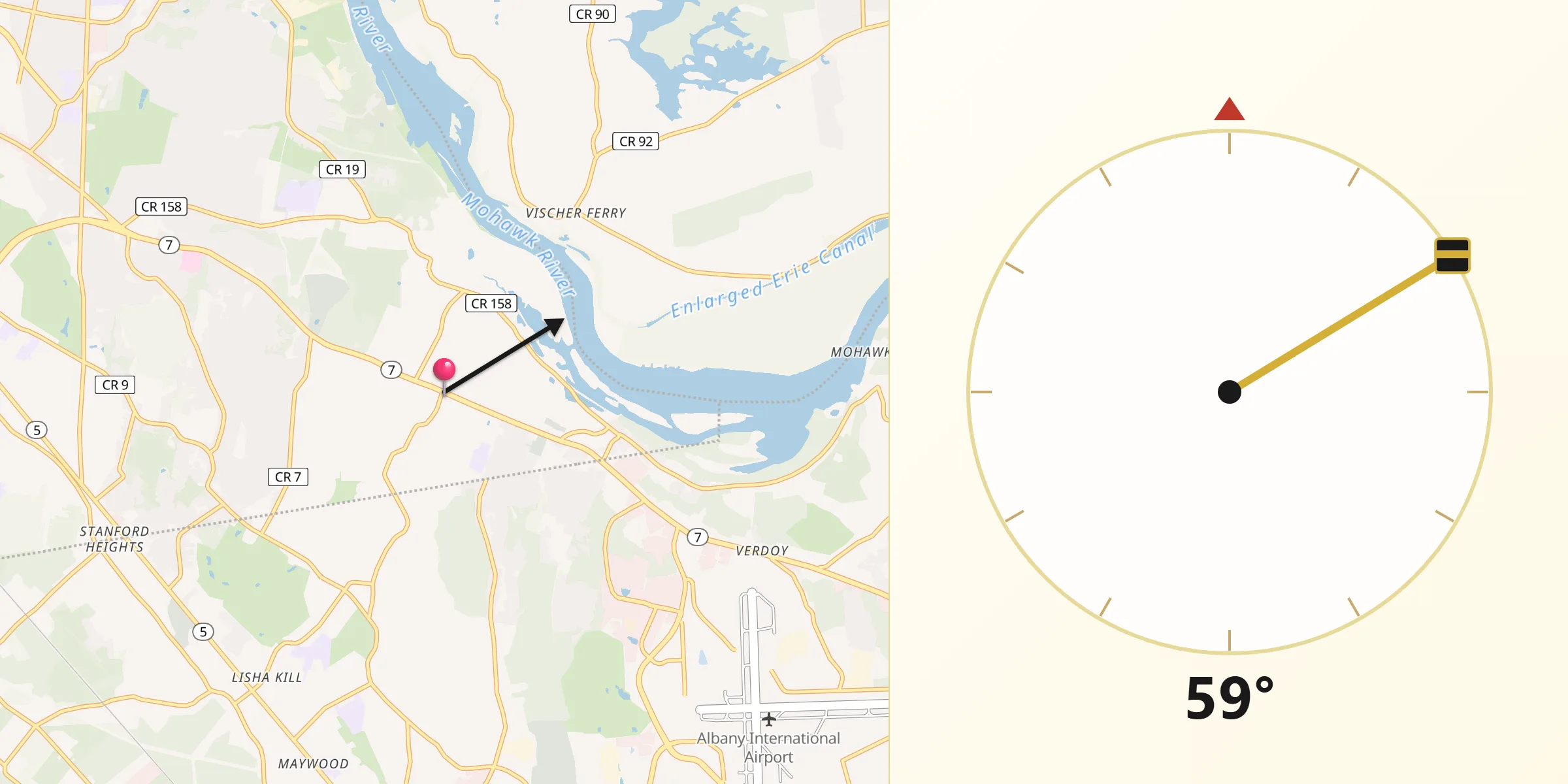 Qibla Direction from Niskayuna
