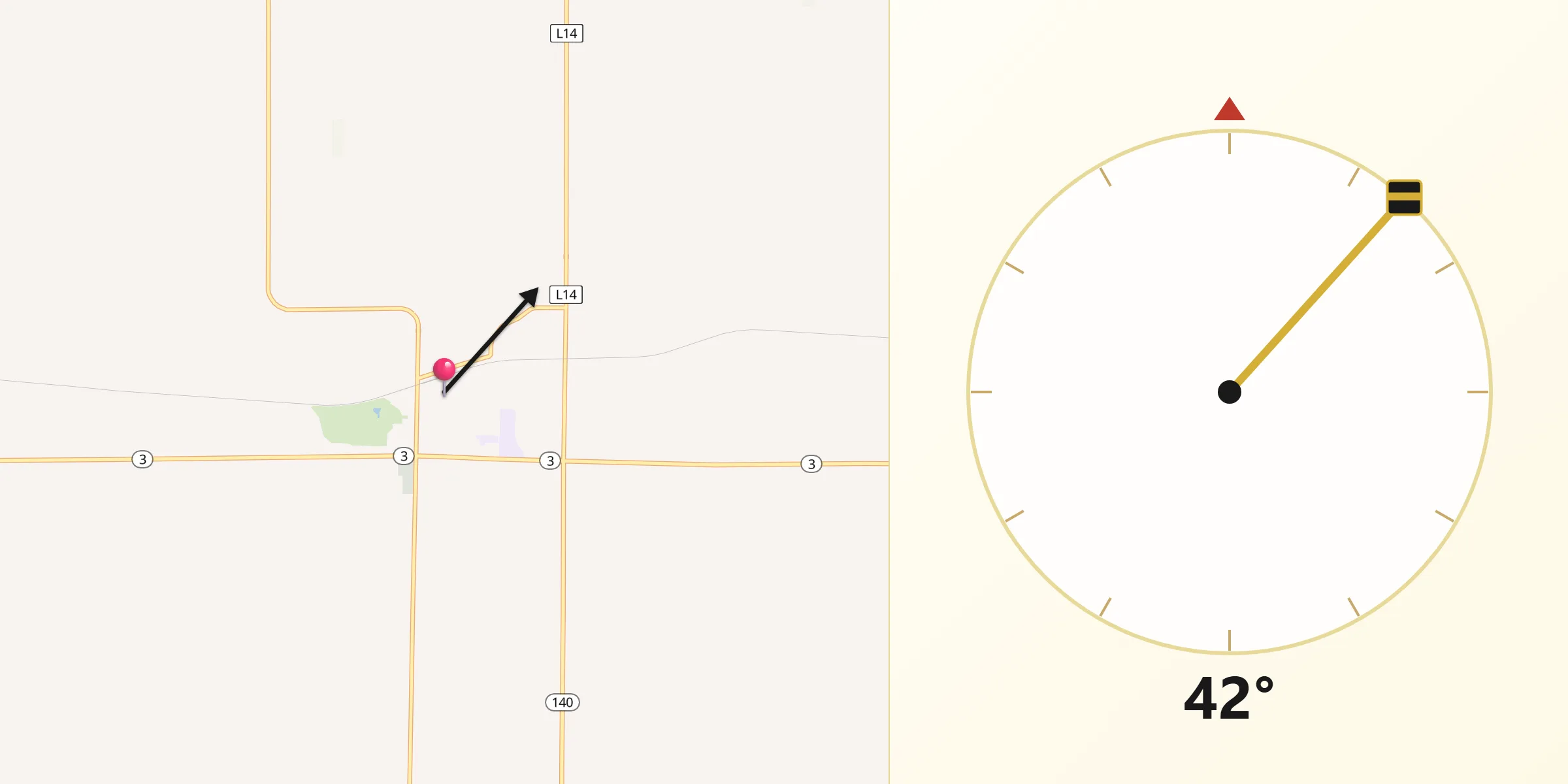 Qibla Direction from Remsen