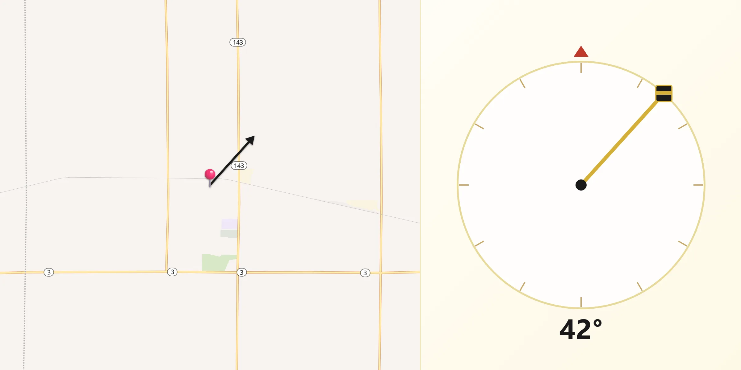 Qibla Direction from Marcus