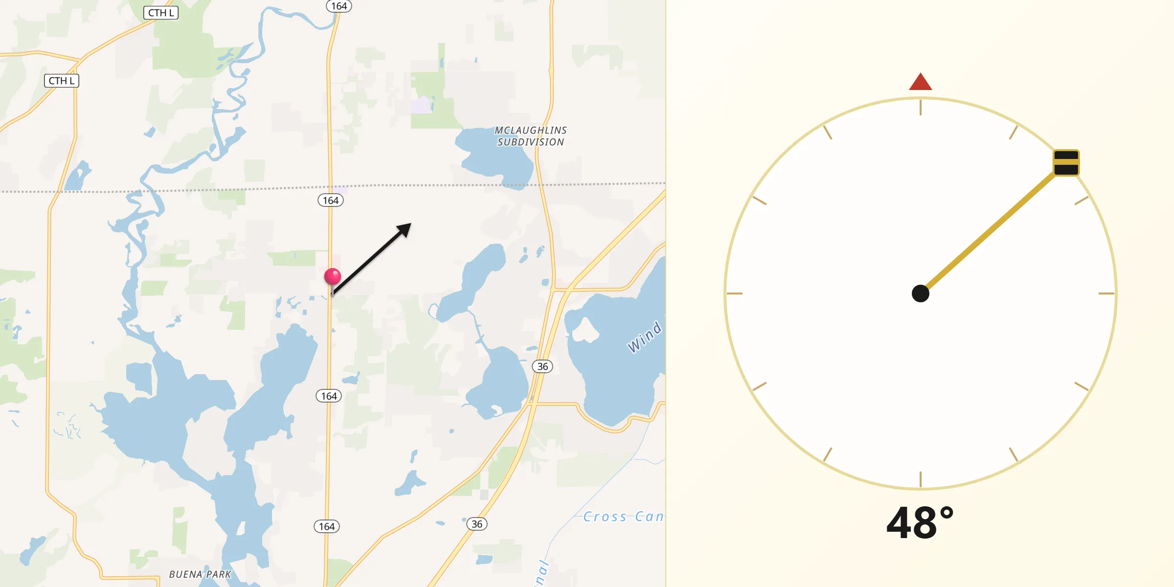 Qibla Direction from Tichigan