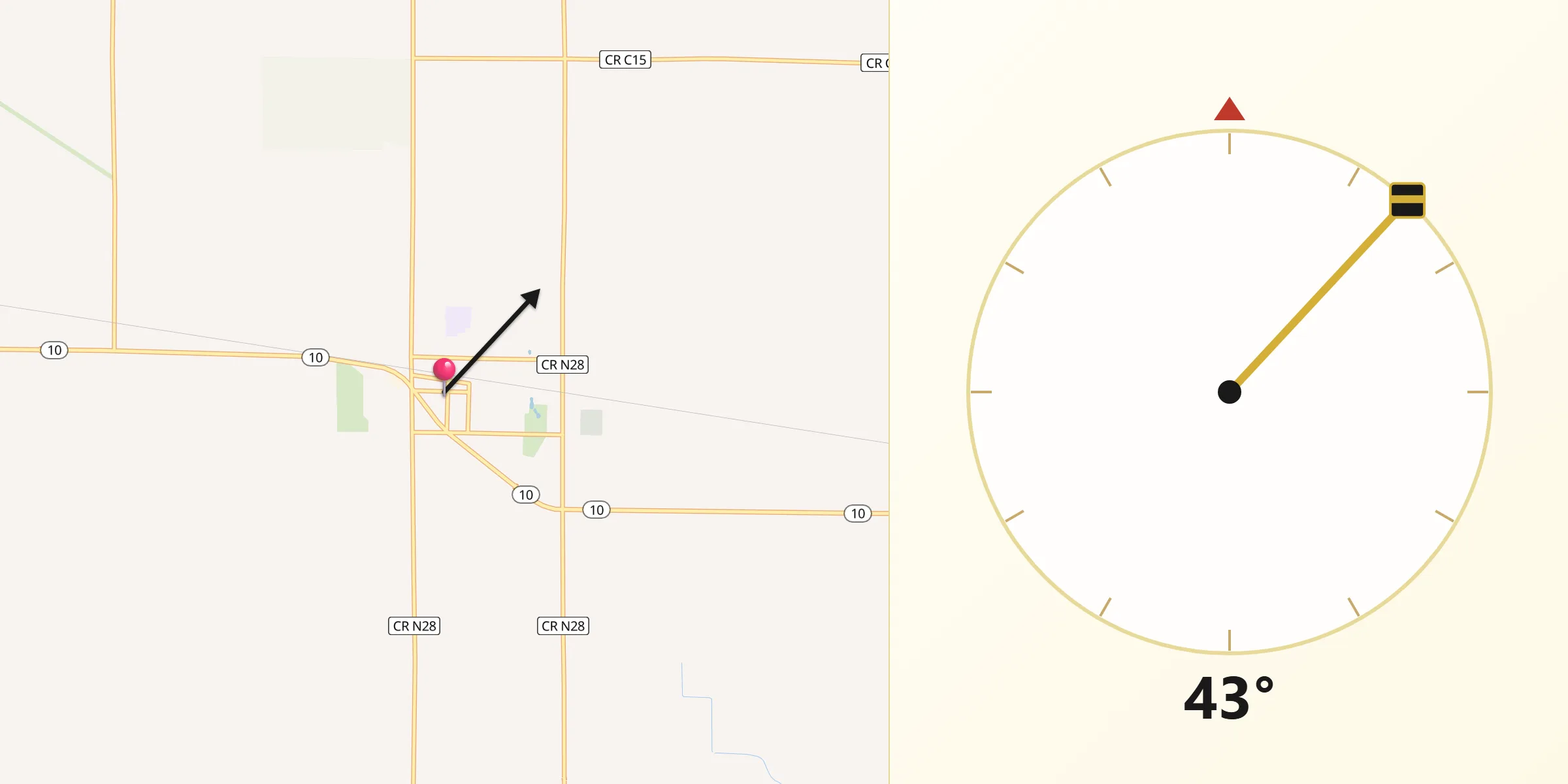 Qibla Direction from Laurens
