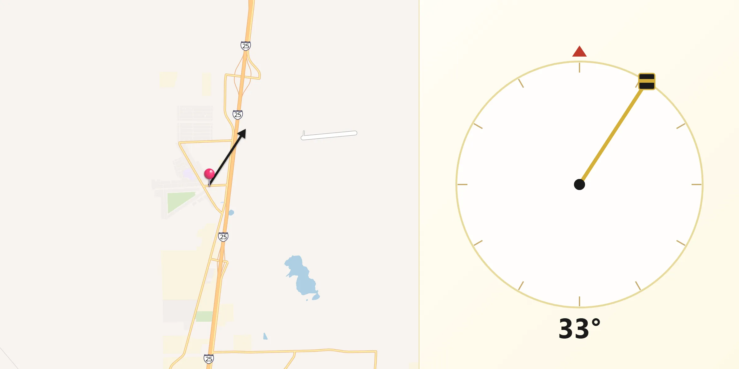 Qibla Direction from Bar Nunn