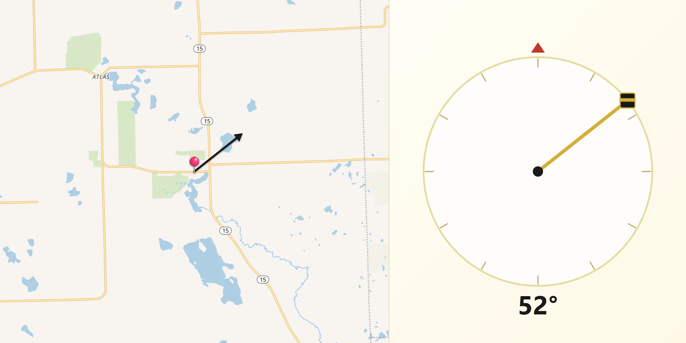 Qibla Direction from Goodrich
