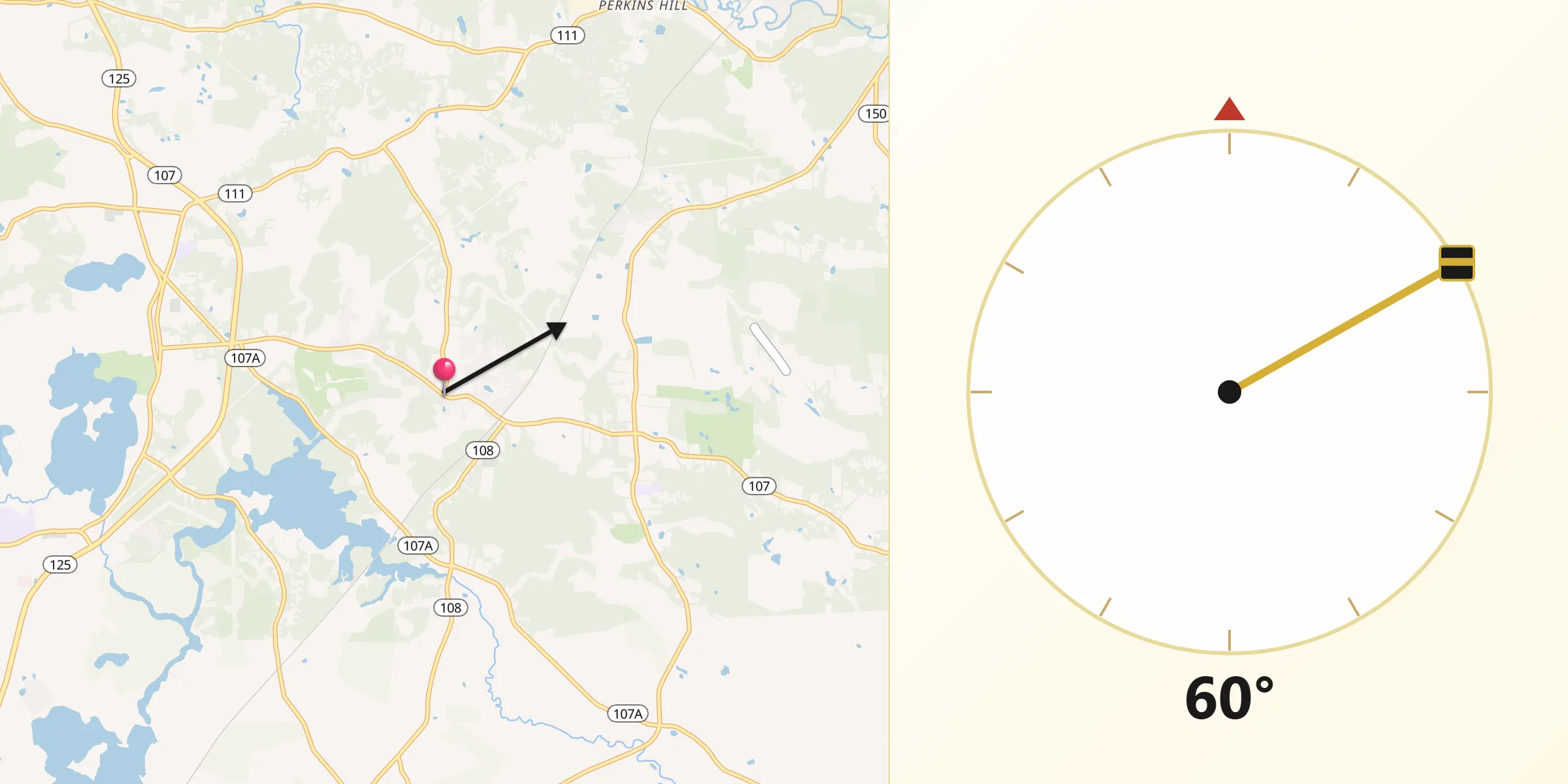 Qibla Direction from East Kingston