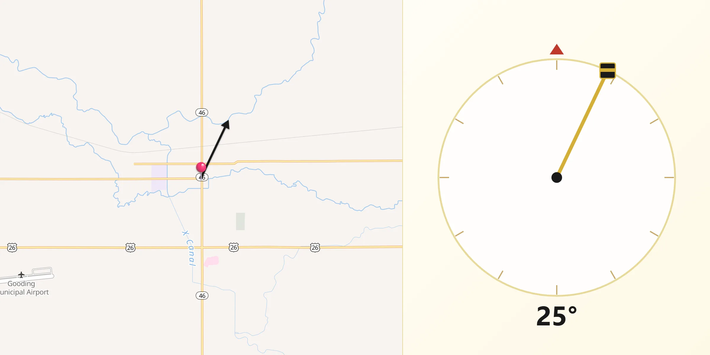 Qibla Direction from Gooding