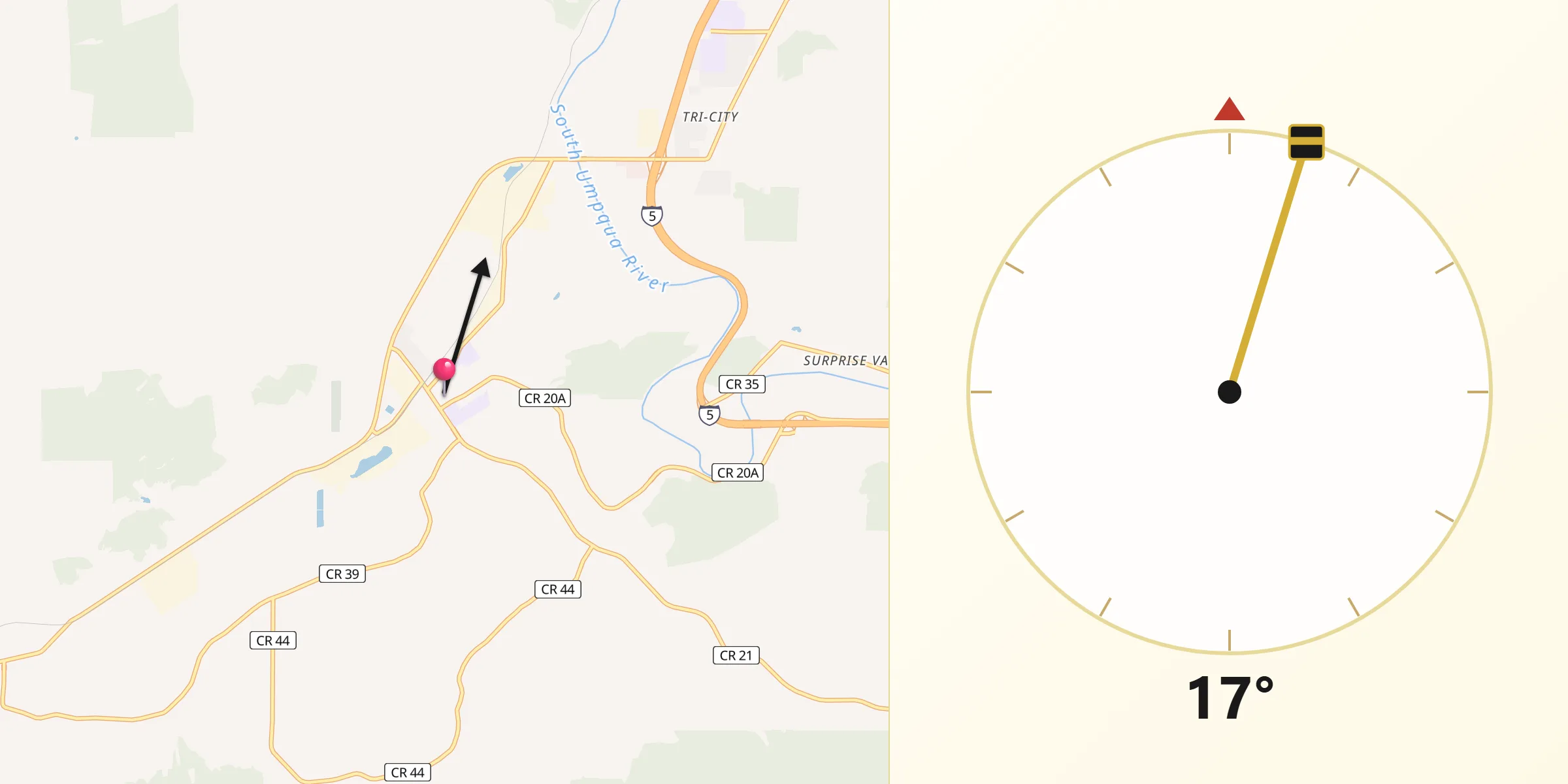 Qibla Direction from Riddle