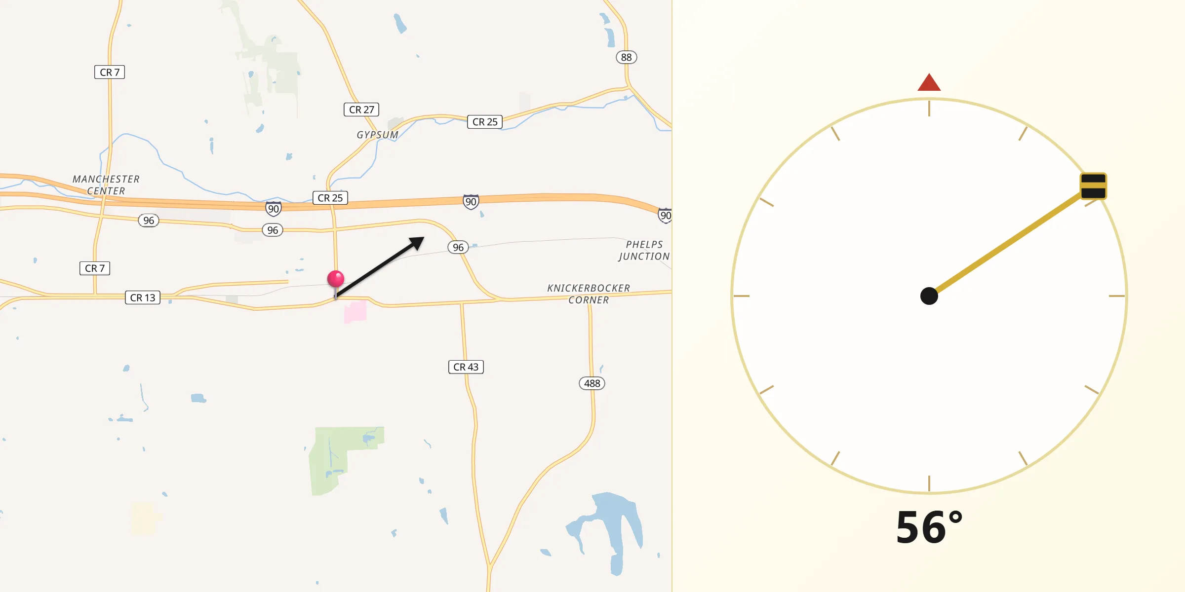 Qibla Direction from Clifton Springs