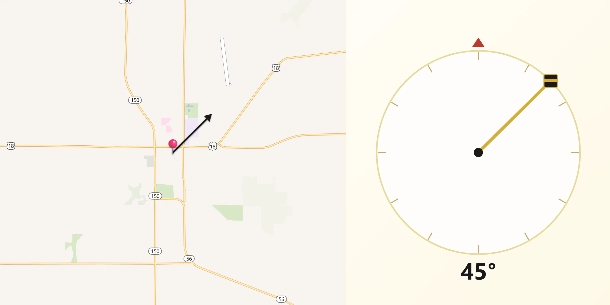 Qibla Direction from West Union