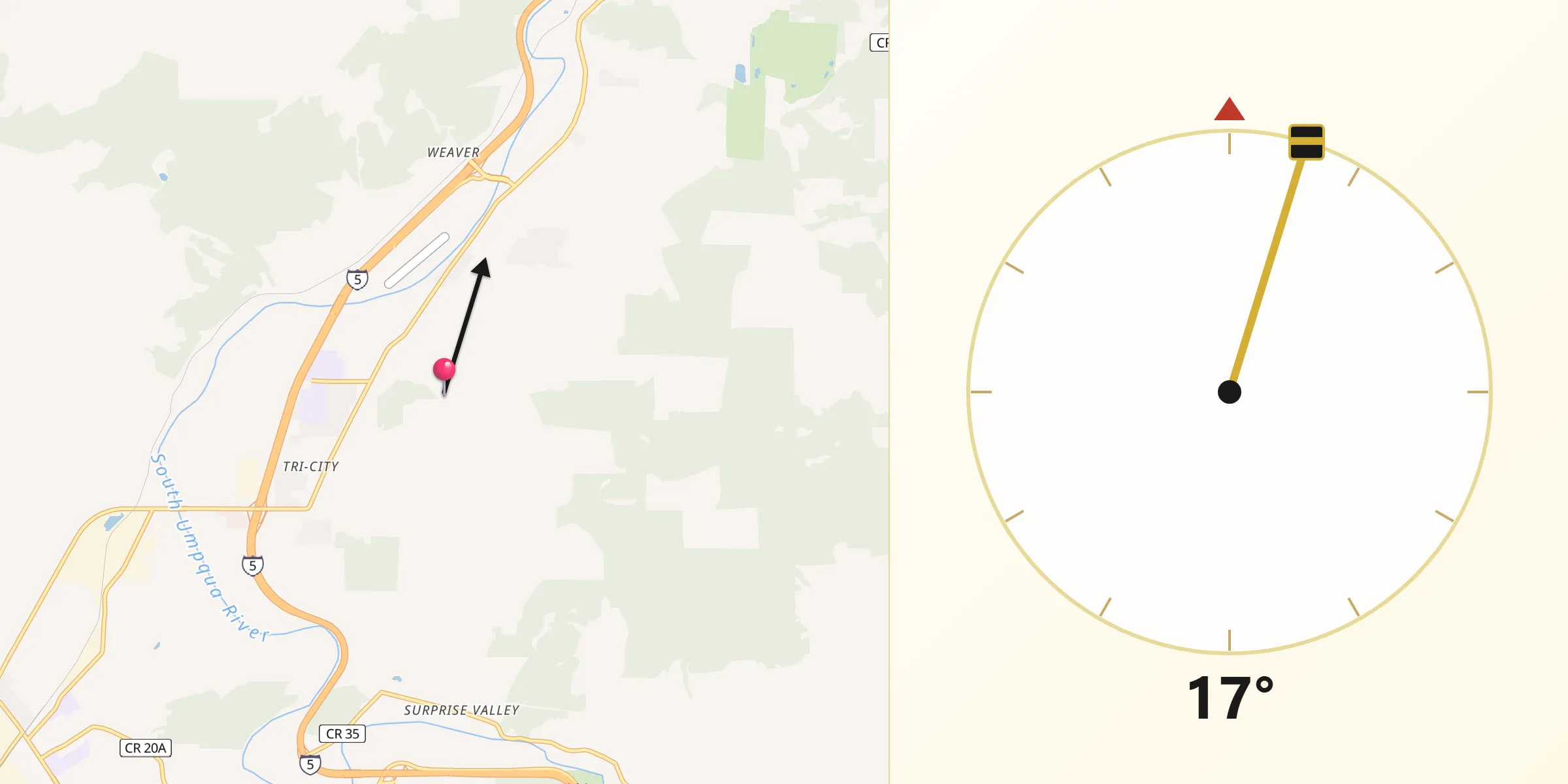 Qibla Direction from Tri-City