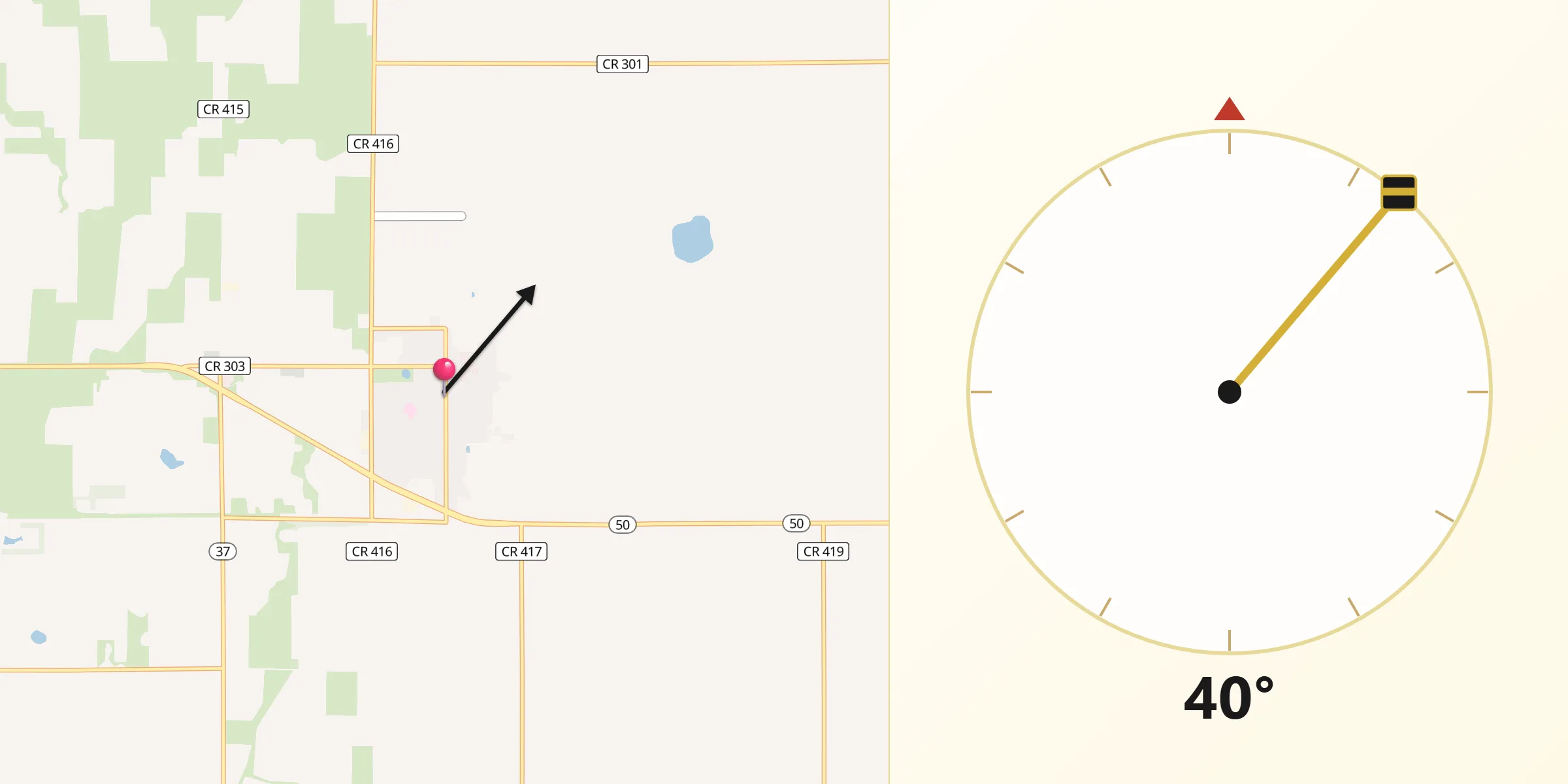 Qibla Direction from Tyndall