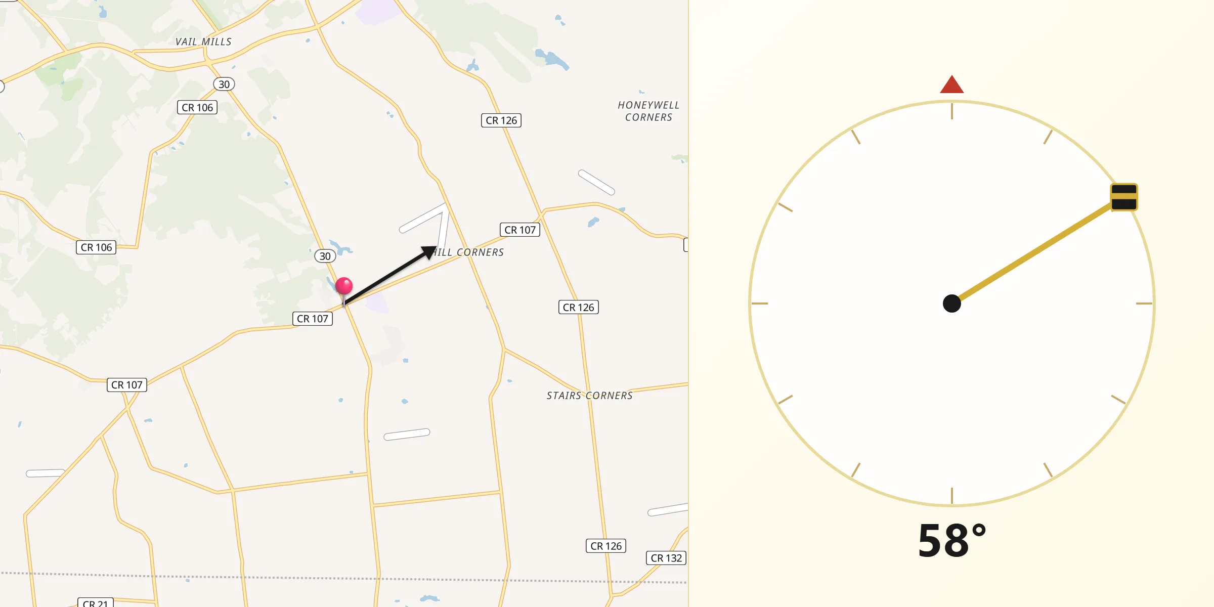 Qibla Direction from Perth
