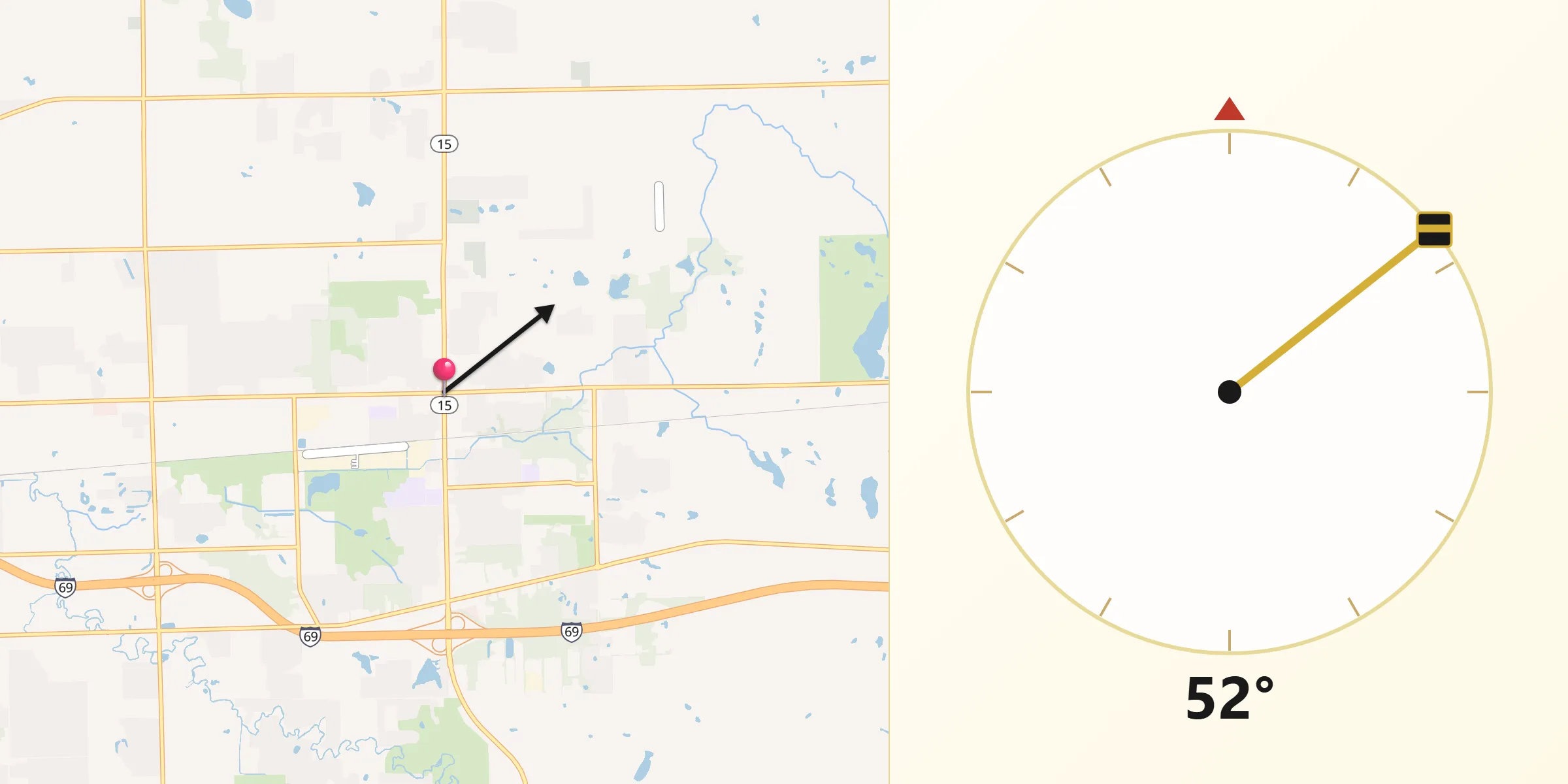 Qibla Direction from Davison