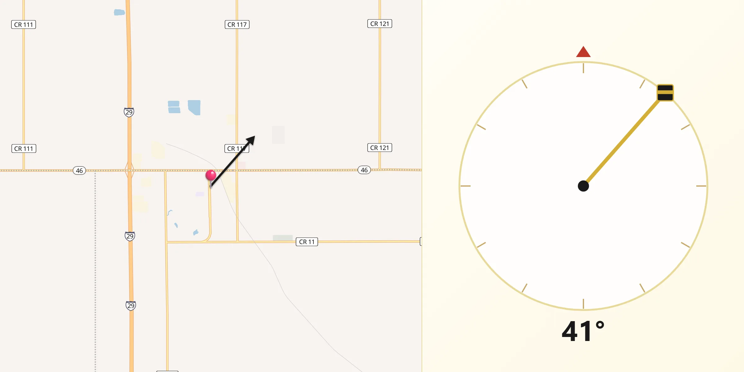 Qibla Direction from Beresford