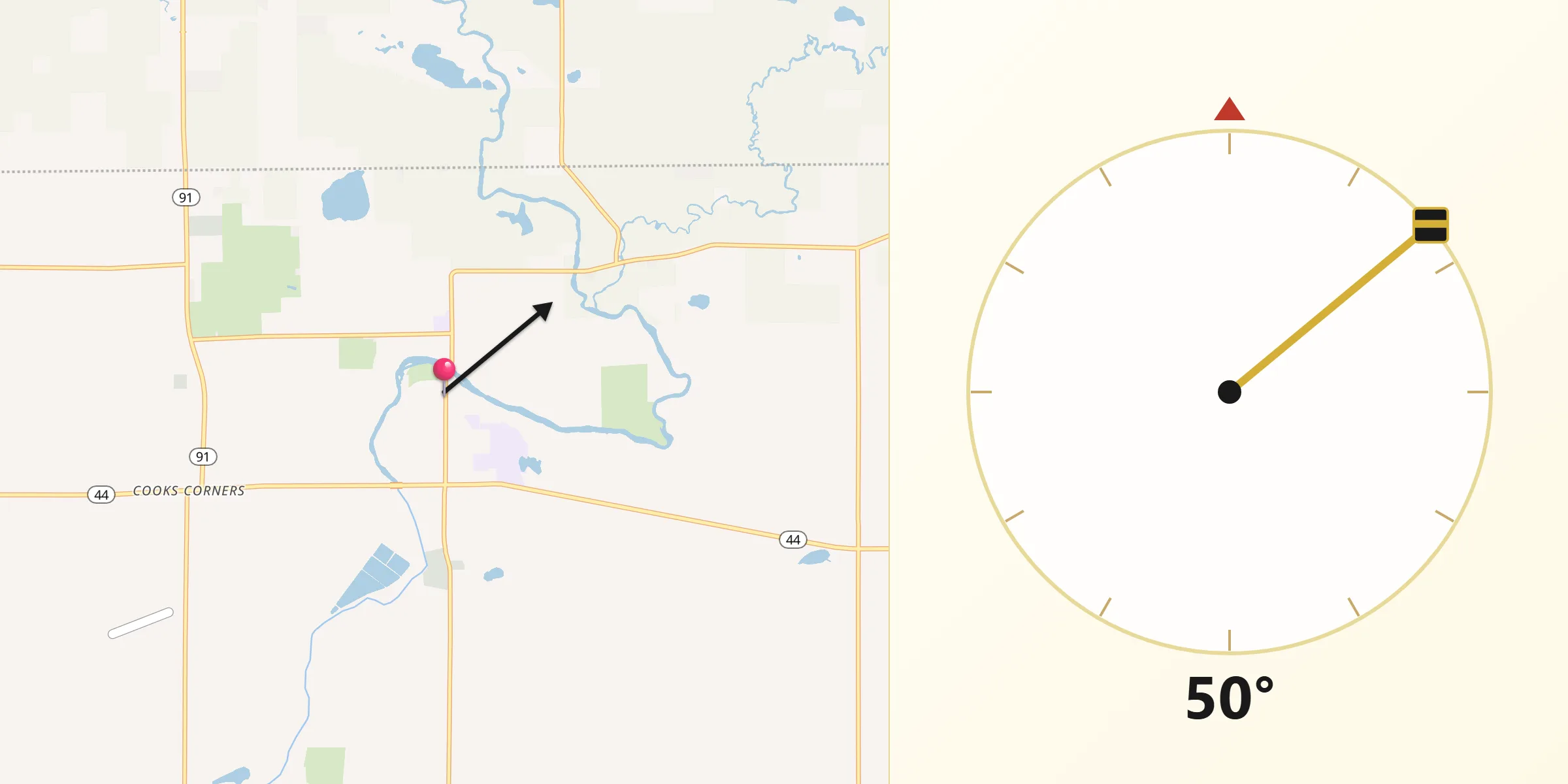 Qibla Direction from Belding