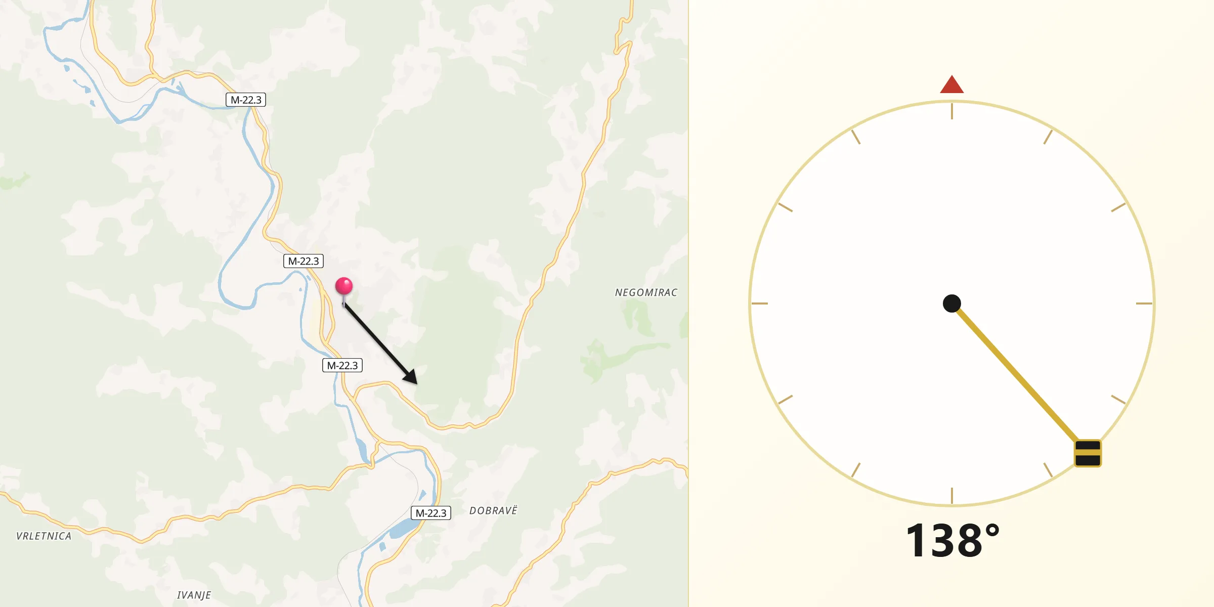 Drejtimi i Qibles nga Leposaviq